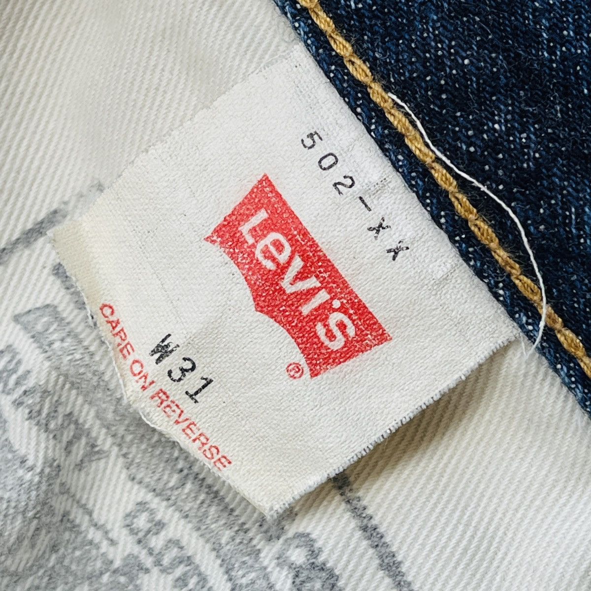 Levi's Vintage Clothing Vintage Levi's 502XX Big E Distressed Selvedge Jeans J22 Size US 31 - 21 Thumbnail