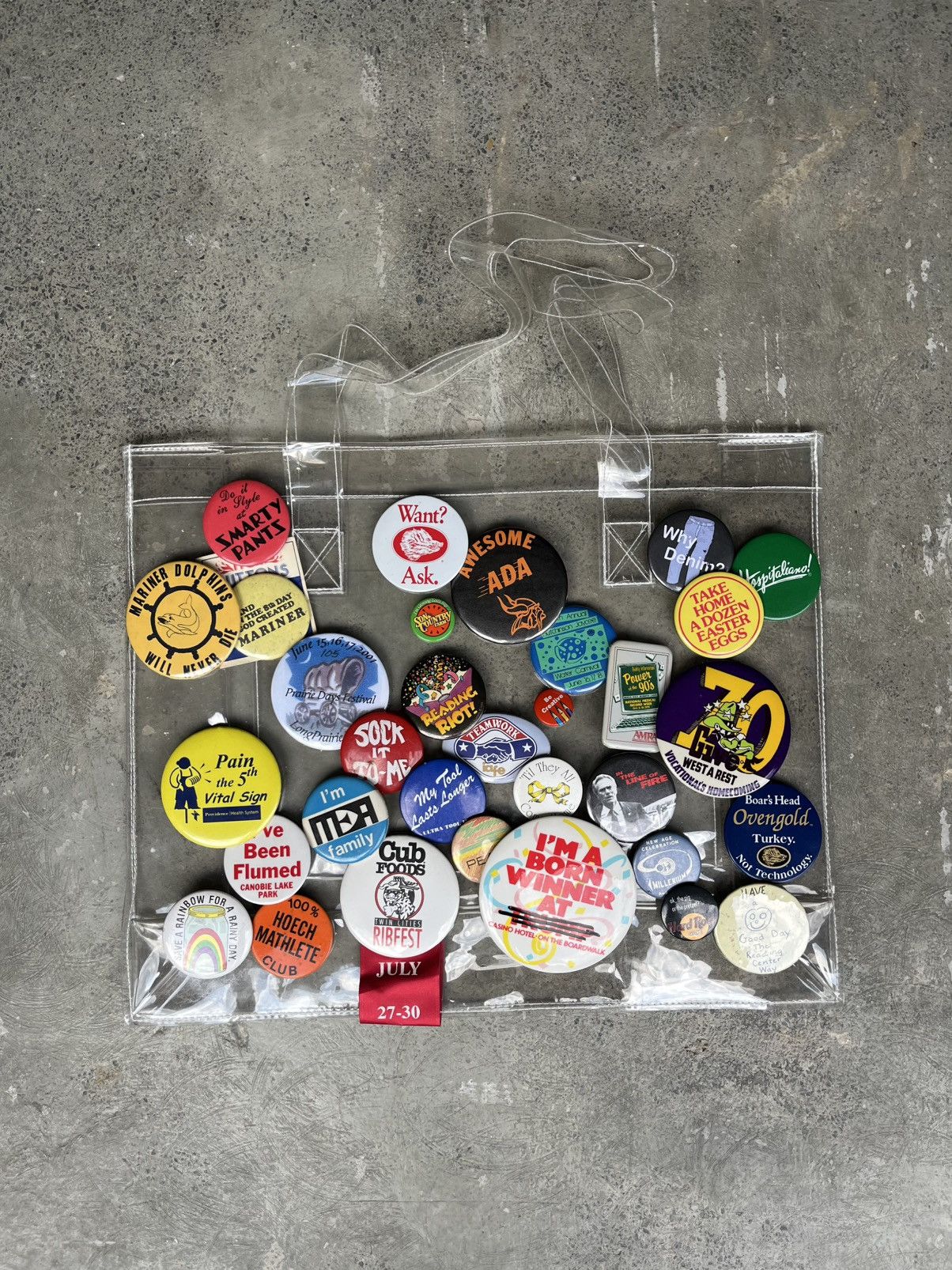 Other 1 of 1 unknown archive x permission only pin tote bag Size ONE SIZE - 1 Thumbnail