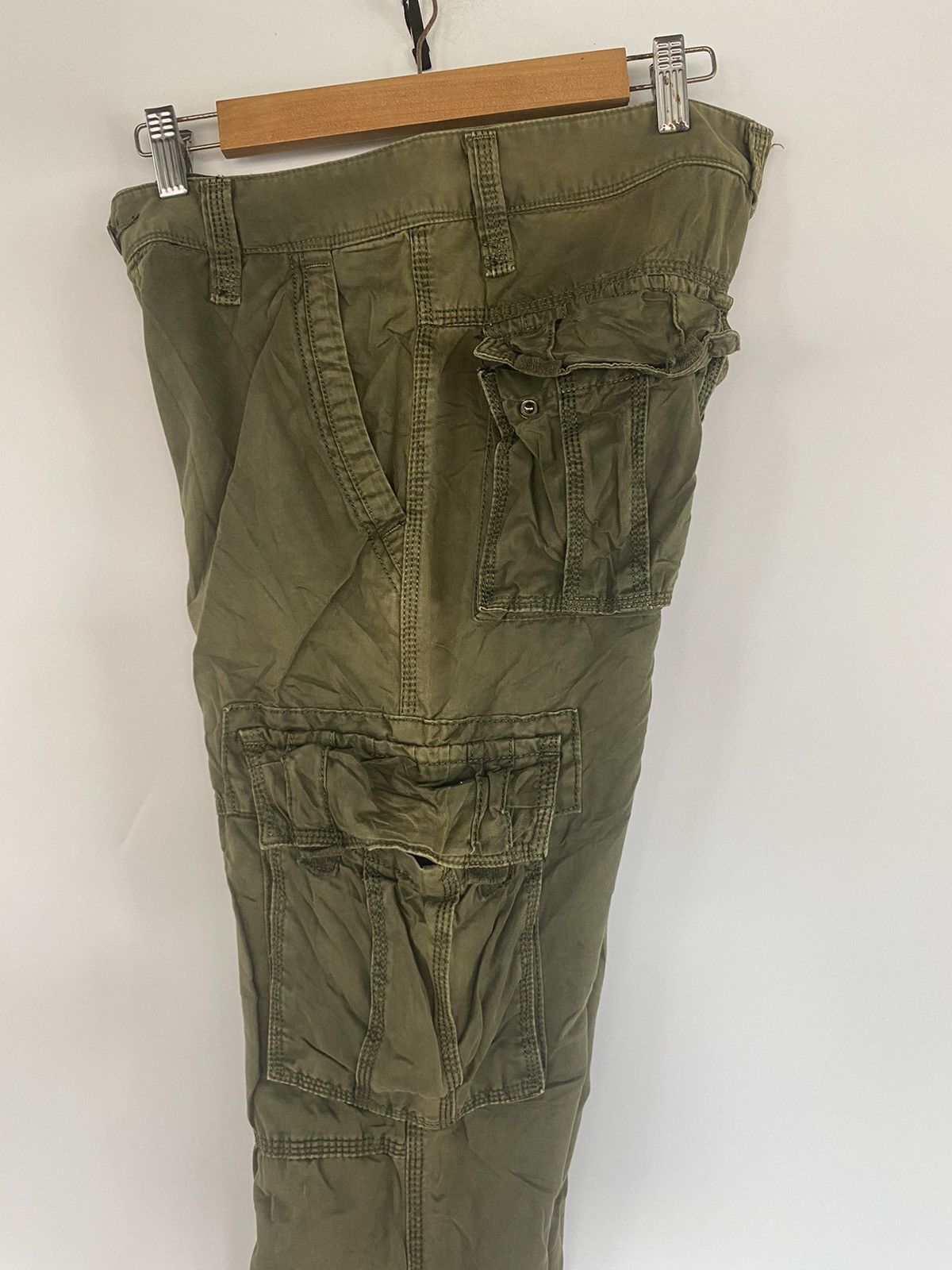 Japanese Brand FUHAO Cargo Multiple Pocket Green Army Pants Size US 30 / EU 46 - 11 Thumbnail