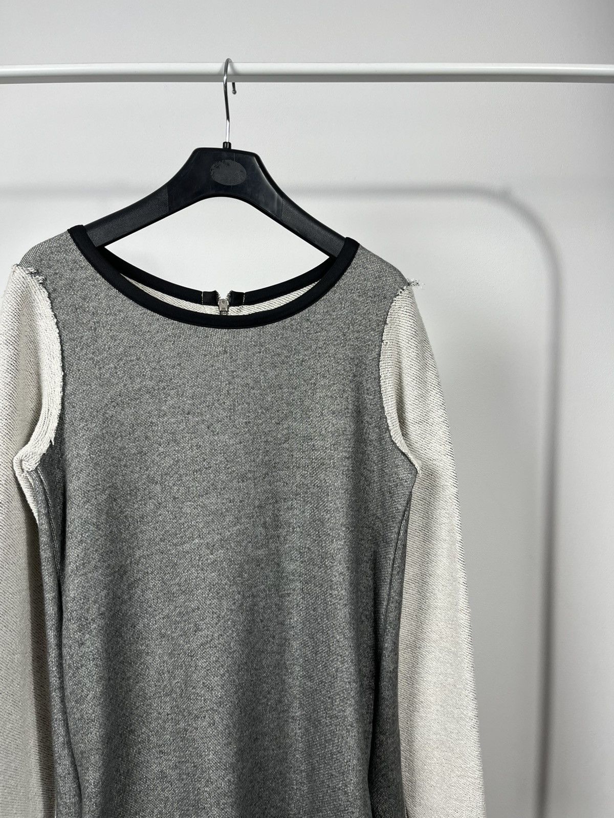 Diesel Diesel Women’s Gray Mini Dress Long Sleeve Zip Back Casual Size S / US 4 / IT 40 - 3 Thumbnail
