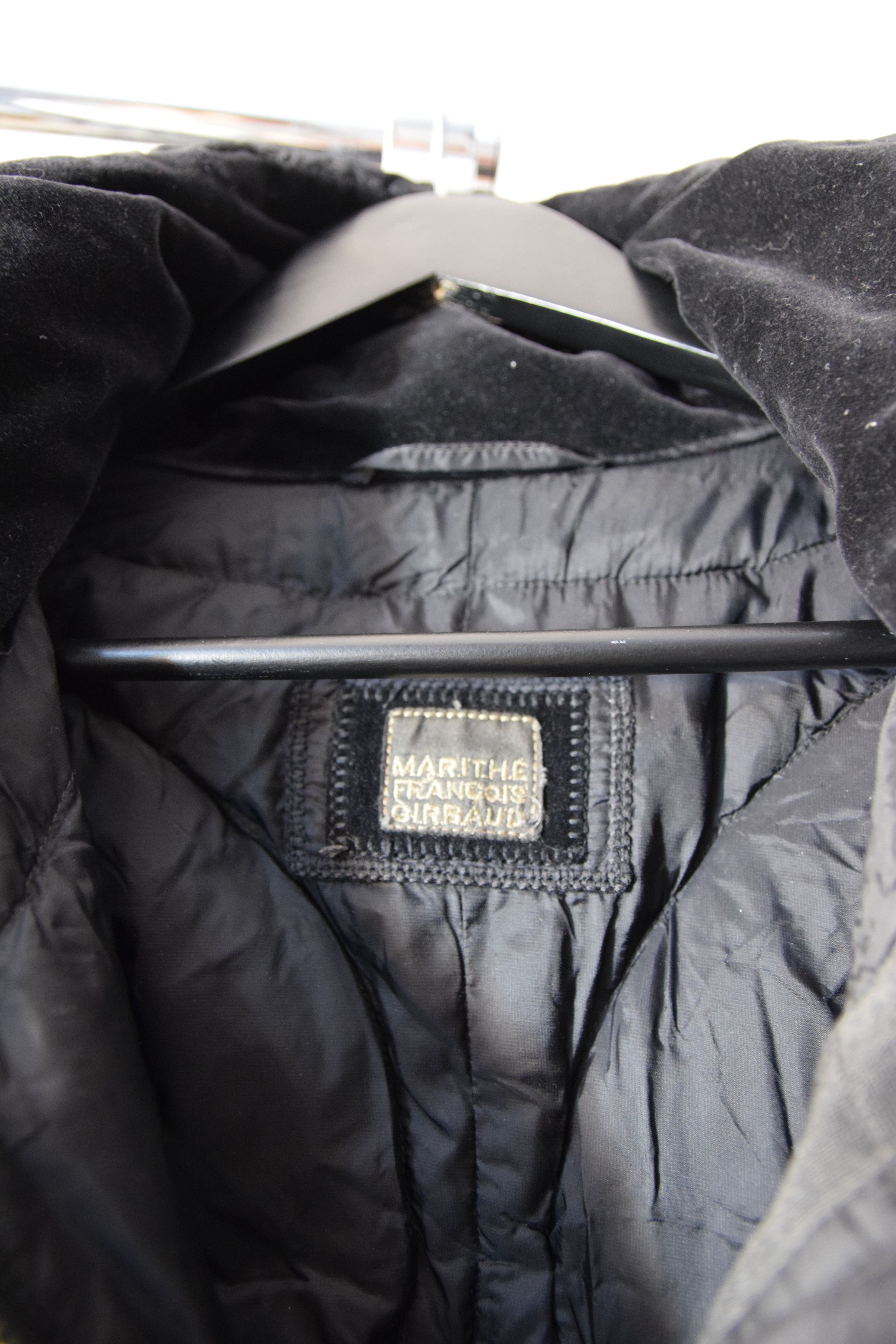 Marithe + Francois Girbaud × Vintage Marithe Francois Girbaud Black Hooded Long Coat Jacket Size S / US 4 / IT 40 - 9 Thumbnail