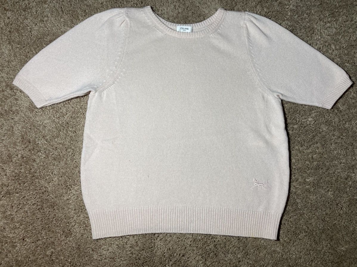 Celine SS21 Celine Cashmere Horse Knit Top 2021 Hedi Slimane Pastel Size US M / EU 48-50 / 2 - 2 Thumbnail