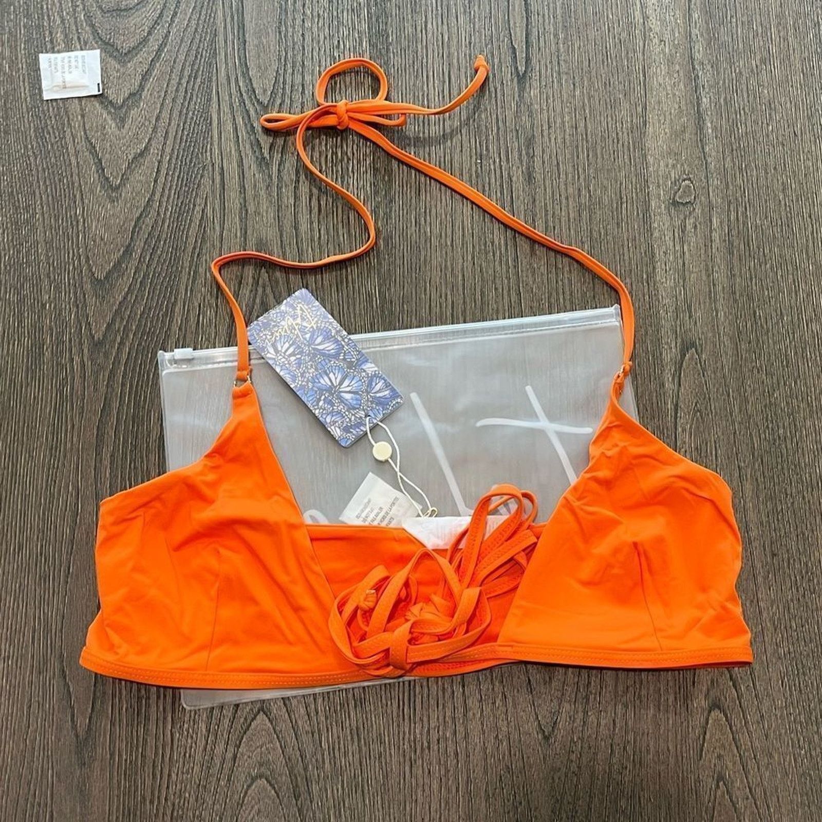 Vintage NWT Toluca Amina Bikini Top Waist Wrap Triangle Nectar Sz M Size ONE SIZE - 1 Thumbnail