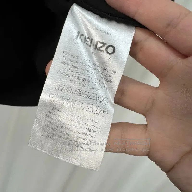 Kenzo KENZO Black Cotton Logo Short Sleeve T-Shirt . Size XS / US 0-2 / IT 36-38 - 6 Thumbnail