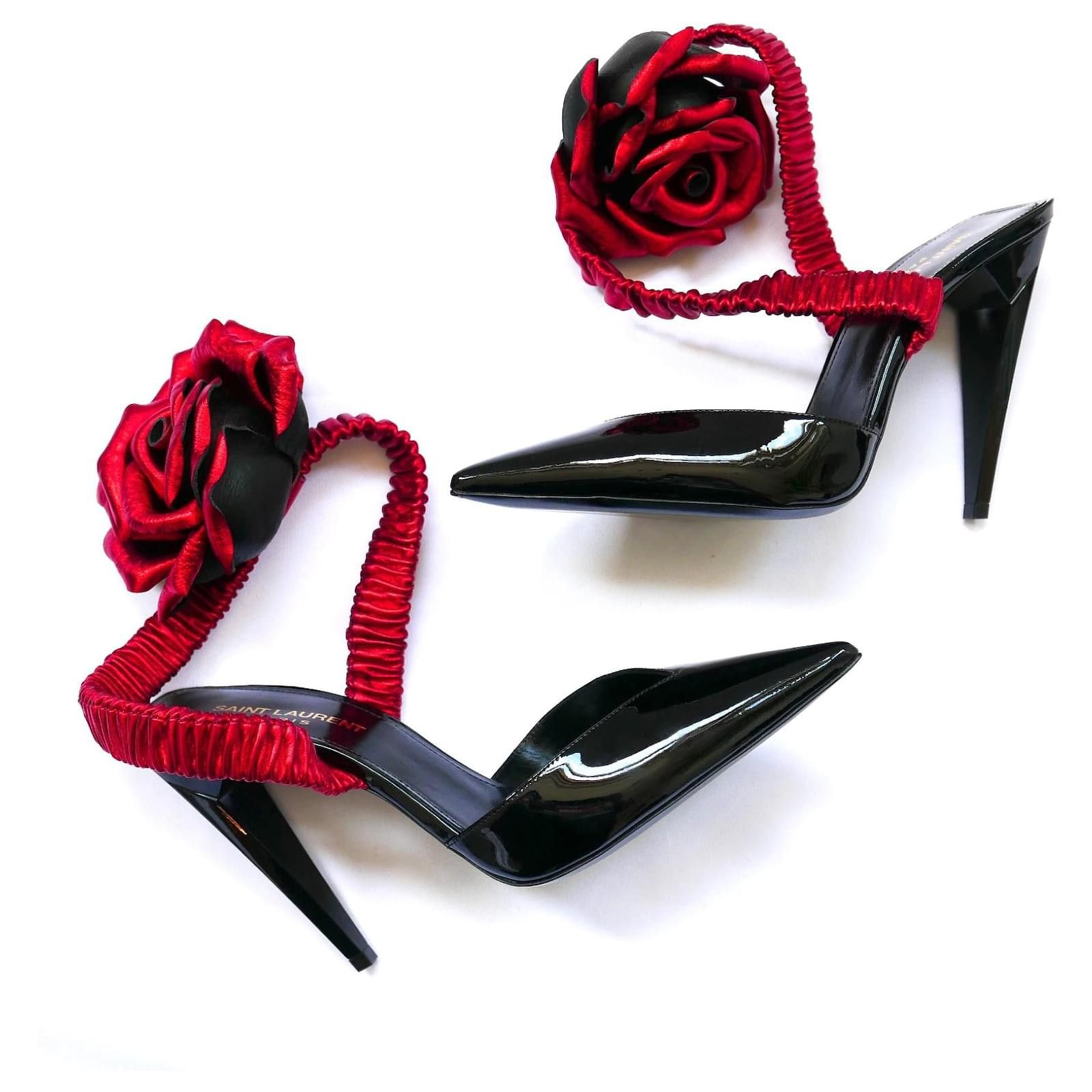Saint Laurent Paris Saint Laurent Fall 2017 Freja Rose 105 Heels Black Size US 8.5 / IT 38.5 - 1 Thumbnail