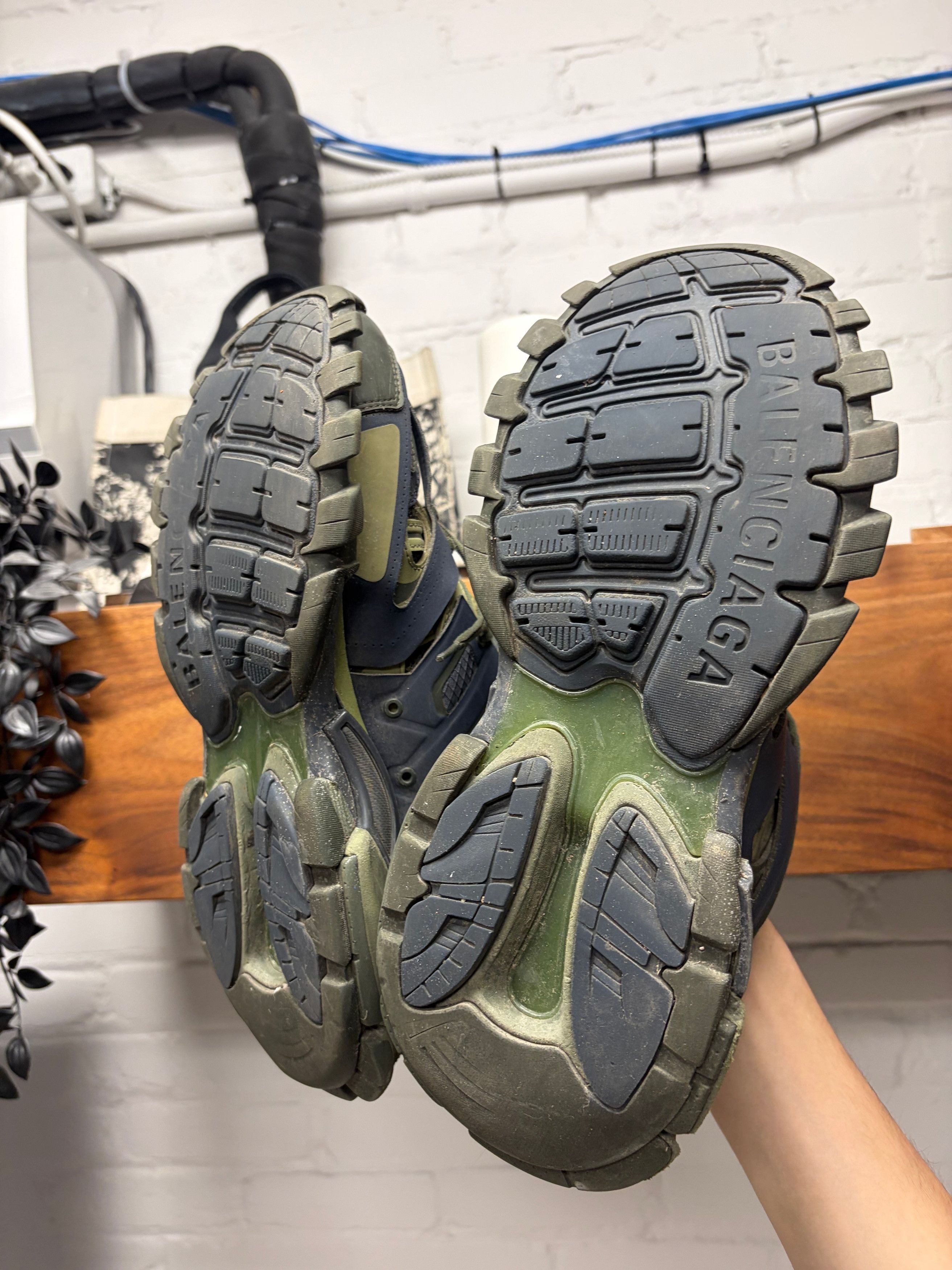 Balenciaga Balenciaga ‘Track’ Green/Dark Blue Low Top Sneakers Size US 8 / EU 41 - 5 Thumbnail