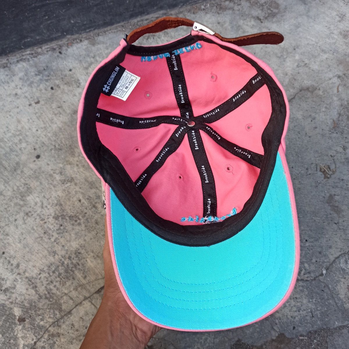 Japanese Brand Brookside and frence flag hat with leather strap Size ONE SIZE - 15 Thumbnail