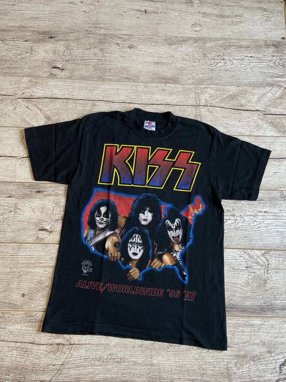 Band Tees × Kiss × Vintage Vintage 90s Kiss Alive Worldwide 1996 