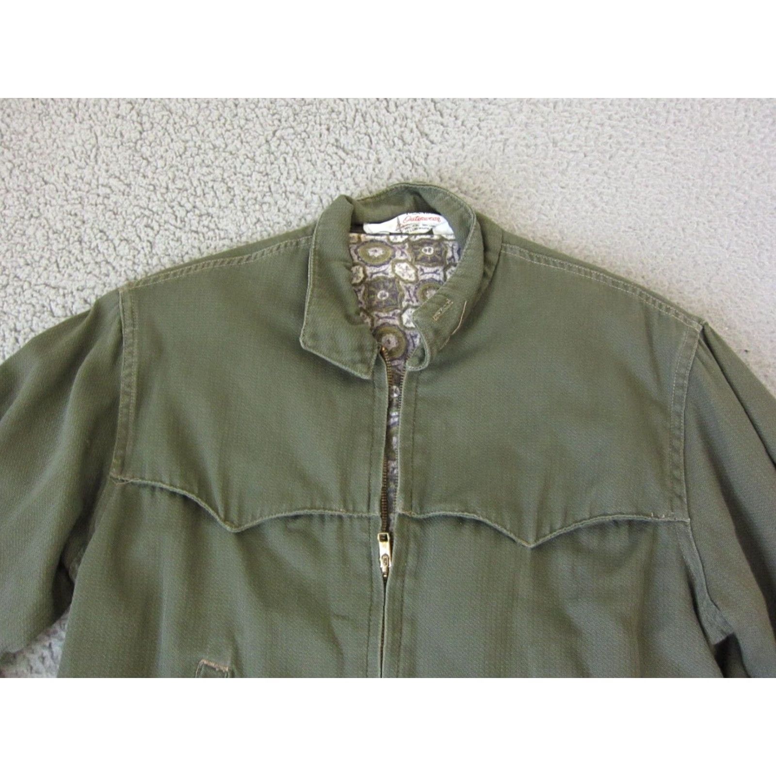 Vintage VINTAGE J. C. Penney Jacket Womens Large 16 Green Canvas Farmer Chose Full Zip Size XXL / US 16-18 / IT 52-54 - 2 Thumbnail