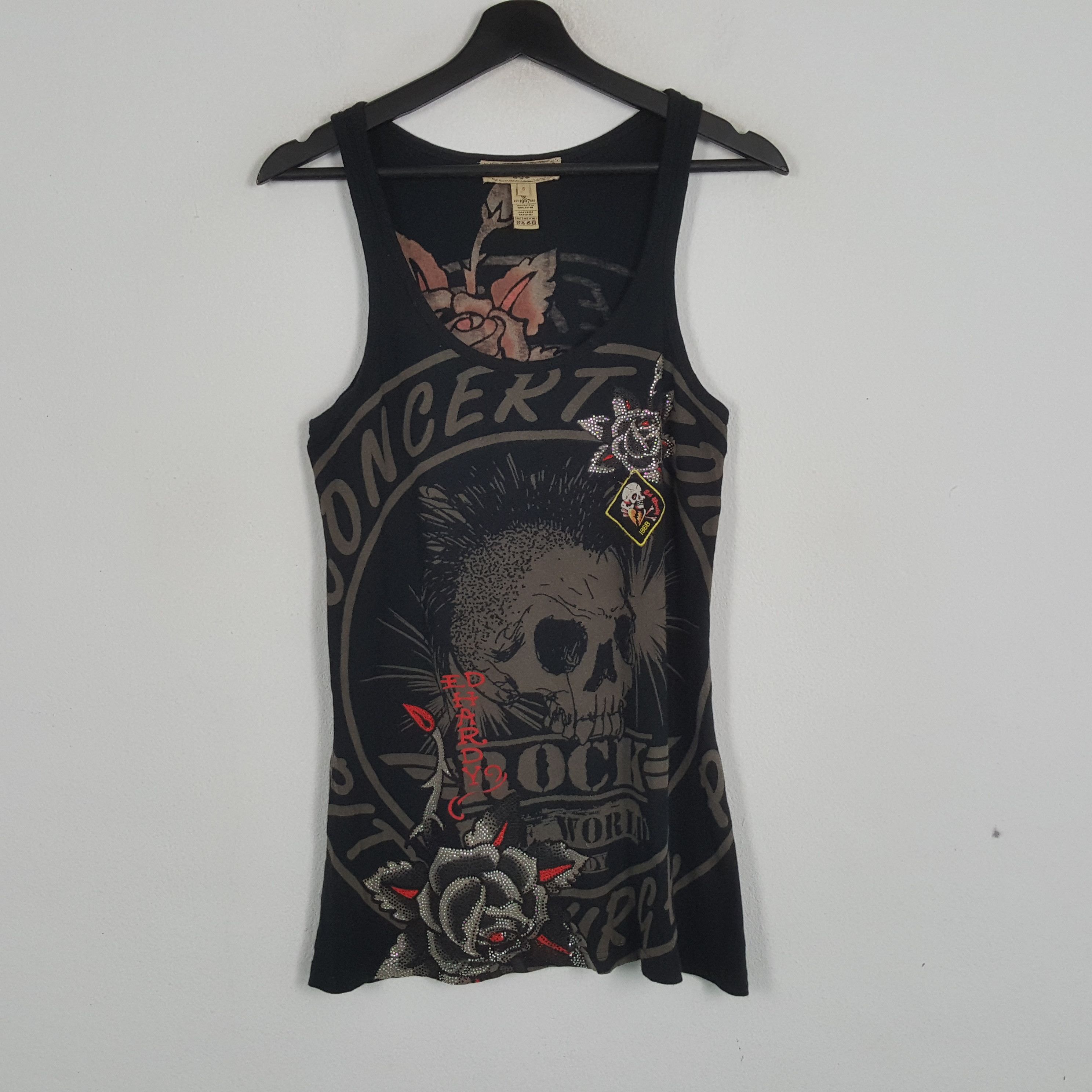 Christian Audigier × Ed Hardy × Vintage ED HARDY by CHRISTIAN AUDIGIER Rock Punk Style Tank Top Size US XS / EU 42 / 0 - 1 Thumbnail
