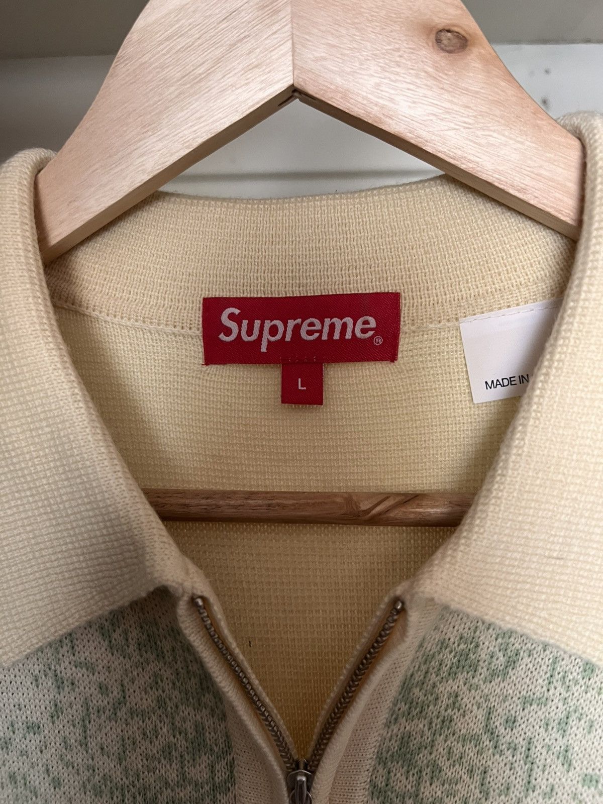 Supreme Supreme Gradient Stripe Zip Up Cardigan (SS22) | Grailed