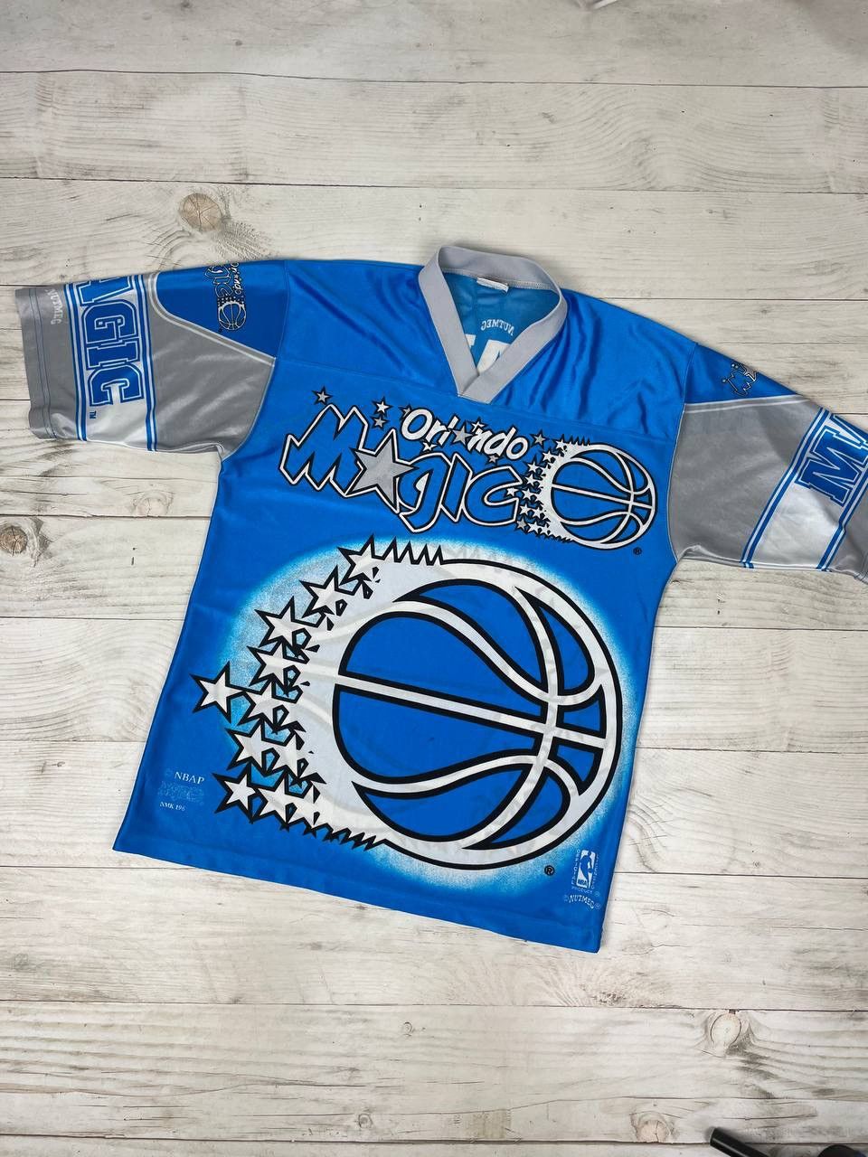 Nutmeg Vintage Nutmeg Mills Orlando Magic All Overprint Shirt 90s Size US M / EU 48-50 / 2 - 1 Thumbnail