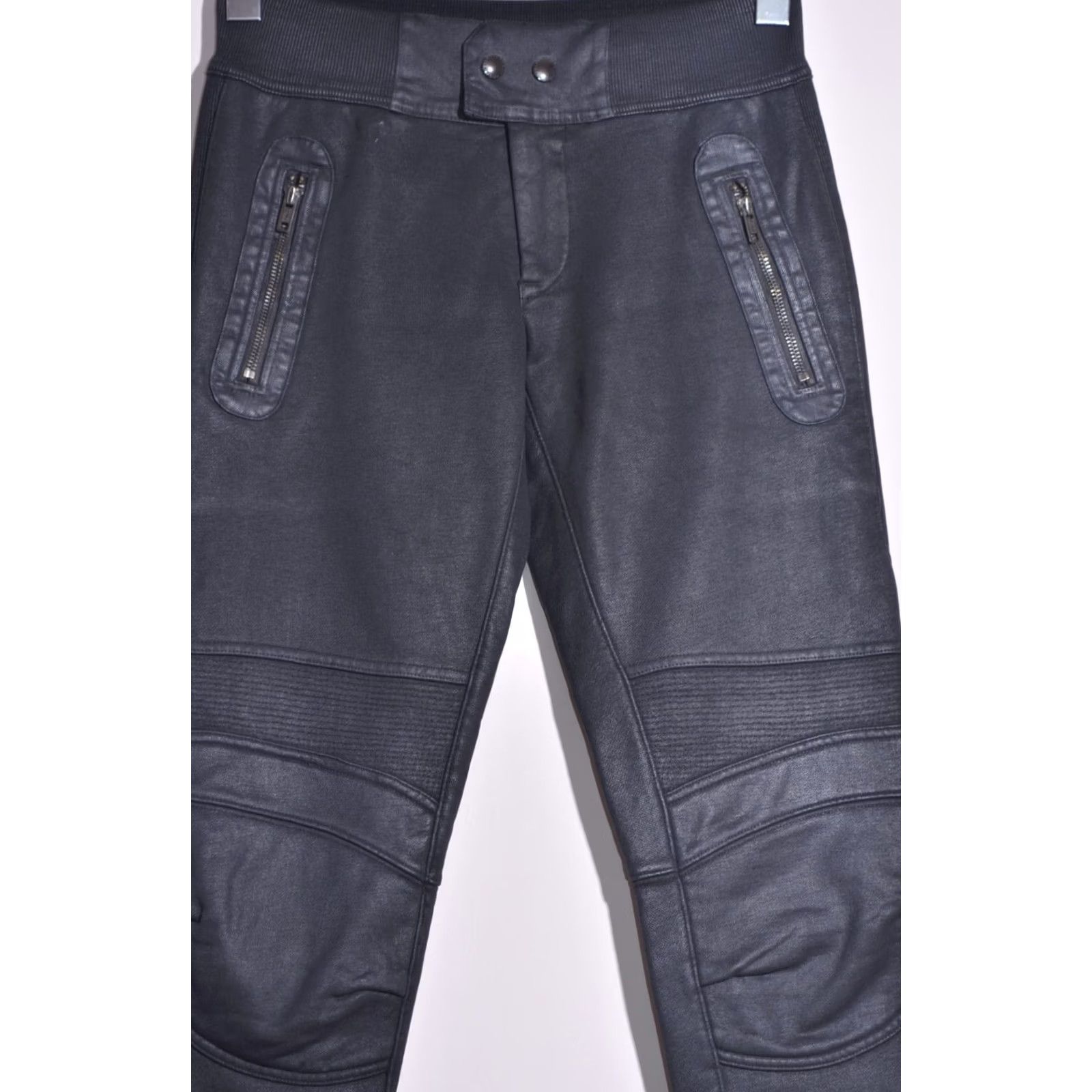 Polo Ralph Lauren Polo Ralph Lauren Women's Black Pants Trousers XS Wet Look Size 26" / US 2 / IT 38 - 2 Thumbnail