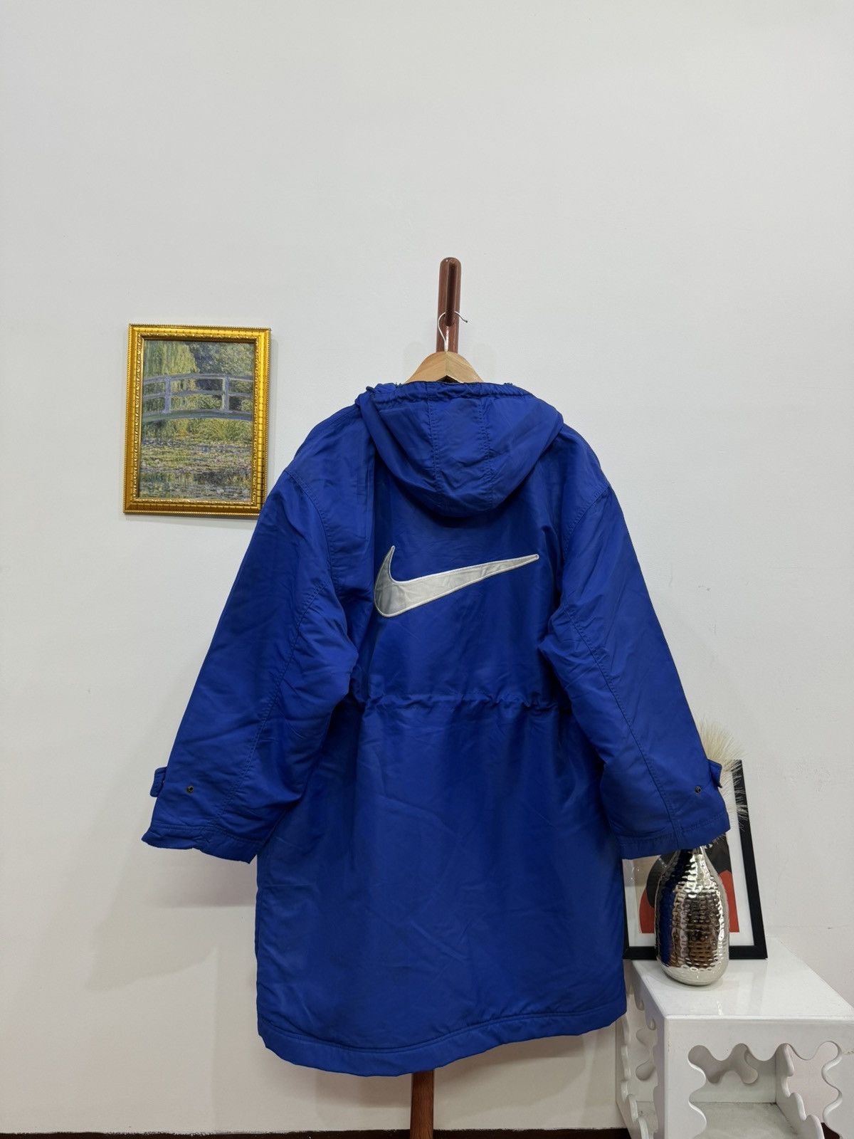 Nike × Vintage Vintage 90’s BIG swoosh Parkha Jacket Size US XL / EU 56 / 4 - 8 Thumbnail