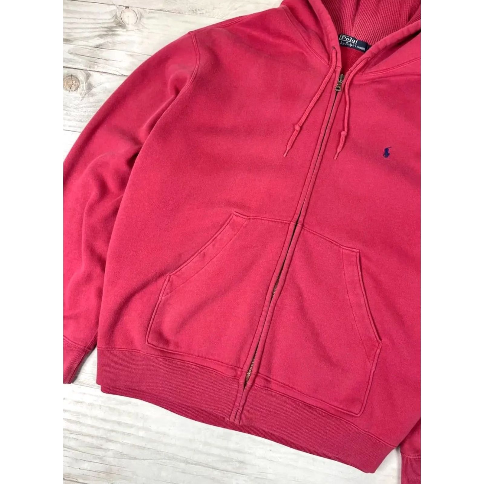 Polo Ralph Lauren VINTAGE Polo Ralph Lauren Hoodie Zip Up 90s Men XL Red Size US XL / EU 56 / 4 - 3 Thumbnail