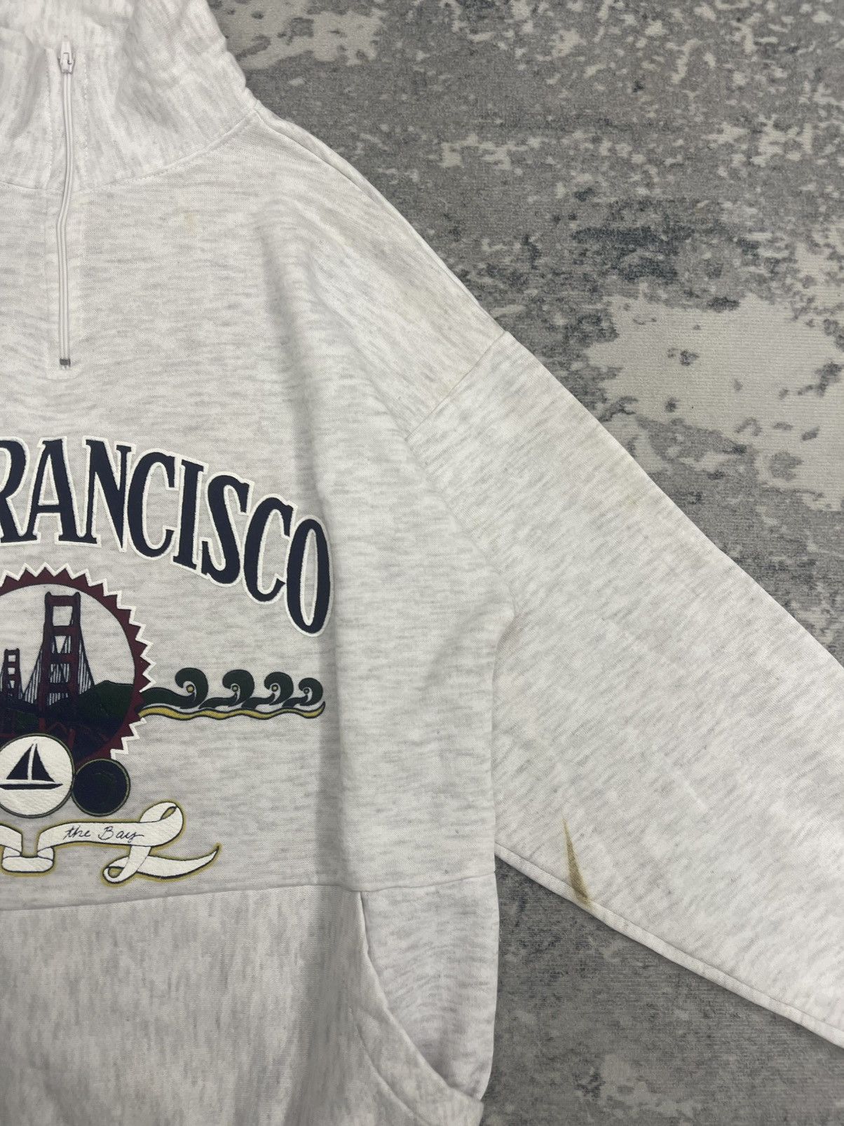 NFL Vintage San Francisco Quarter Zipper Sweatshirt s8 Size US M / EU 48-50 / 2 - 3 Thumbnail