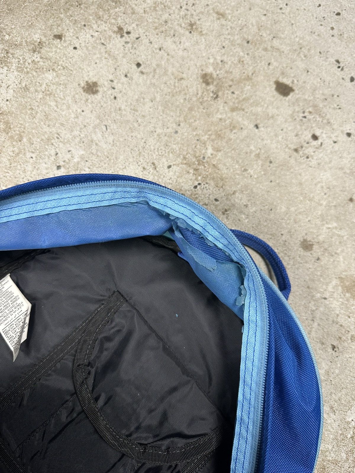 Nike Vintage Y2K Nike Blue Backpack Bag Swoosh Spell Out Size ONE SIZE - 10 Thumbnail
