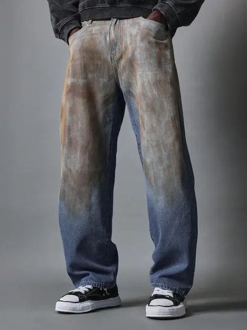 Japanese Brand Rust Loose fit Washed Jeans Pants Size US 32 / EU 48 - 1 Thumbnail