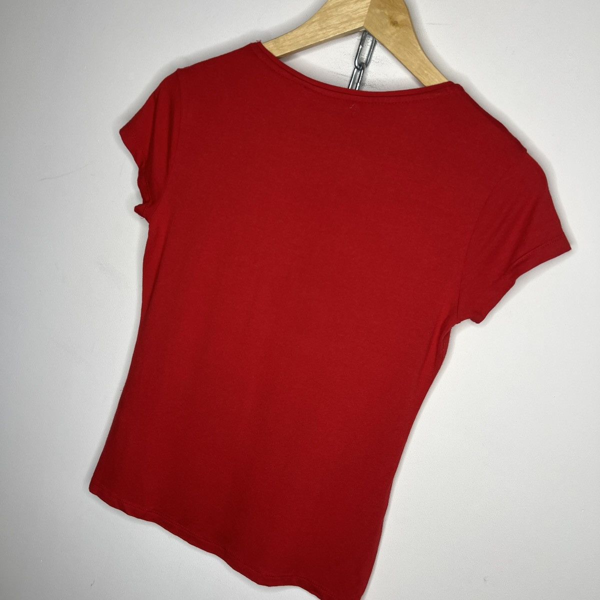 Tom Ford × Yves Saint Laurent 2000s' Yves Saint Laurent YSL Red Tshirt Tee by Tom Ford Size M / US 6-8 / IT 42-44 - 8 Thumbnail