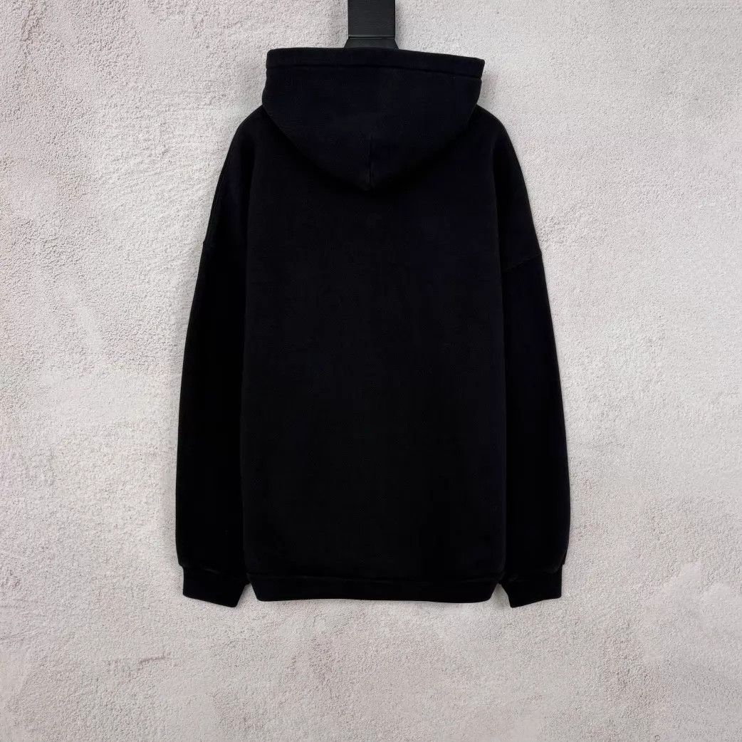 Balenciaga BLCG Jelly Logo Hoodie Black New Size 2 Size US M / EU 48-50 / 2 - 2 Thumbnail