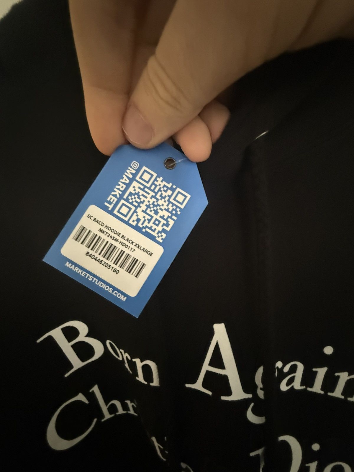 Market Market Born Again Christian Dior Hoodie Black XXL Size US XXL / EU 58 / 5 - 4 Thumbnail