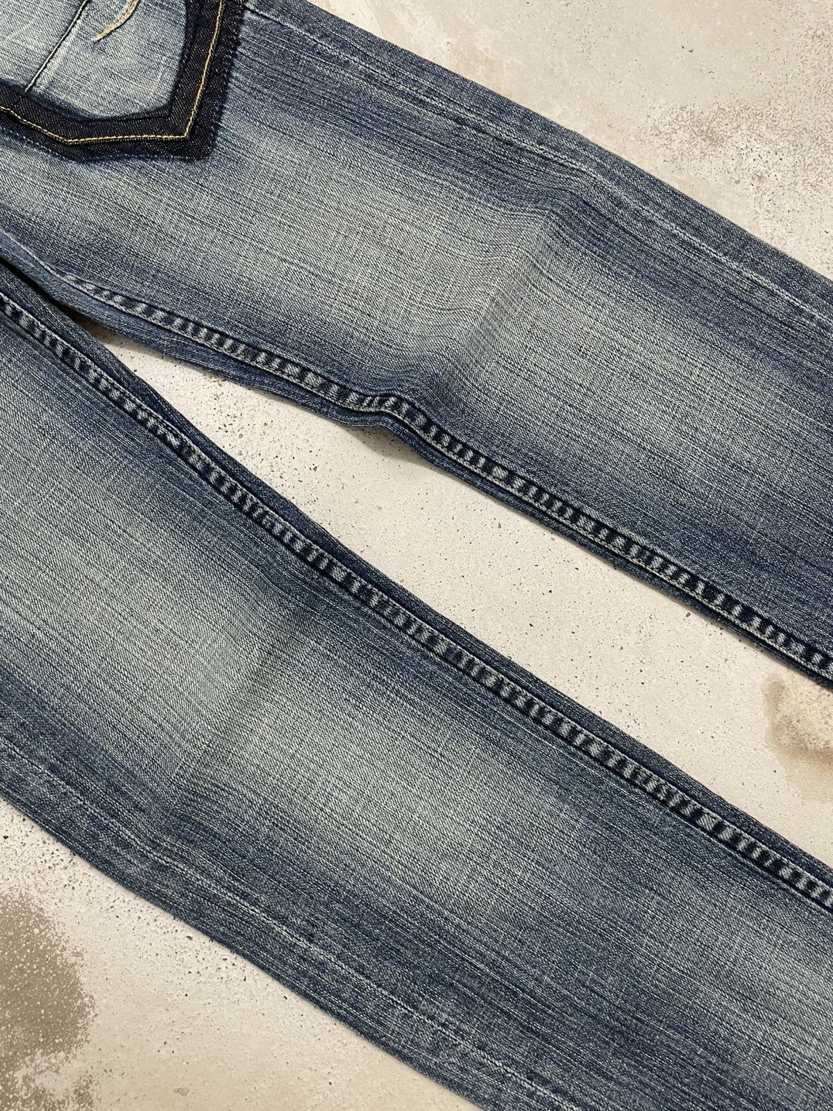 PPFM + Tough Jeansmith Light Mud Heavy Stiching Rare Design Size US 26 / EU 42 - 5 Thumbnail