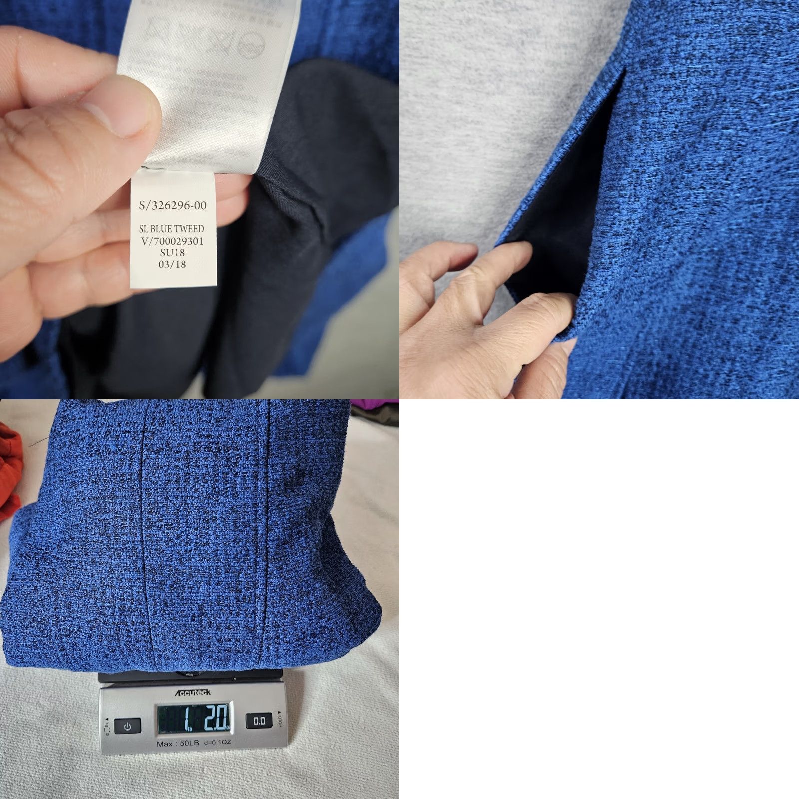 Banana Republic Banana Republic Women’s Size 4 Dress Blue Tweed A-Line Sleeveless Fit & Flare Multicolor Solid Casual Above the Knee Size S / US 4 / IT 40 - 8 Thumbnail