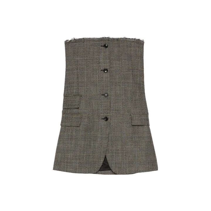 Gucci Gucci FW23 Checked Strapless Top Size M / US 6-8 / IT 42-44 - 1 Thumbnail