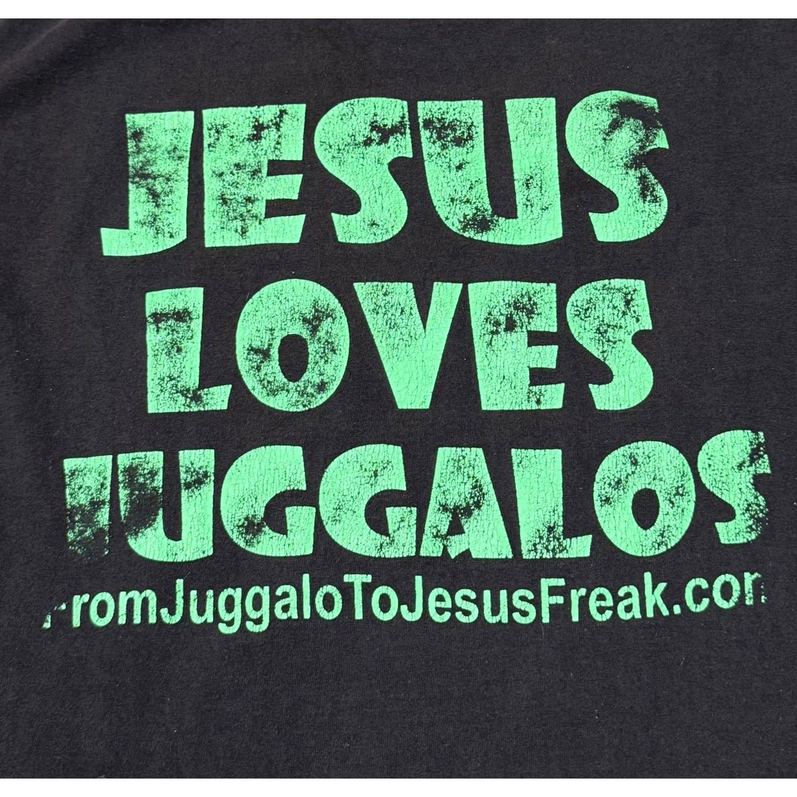 Port & Company VINTAGE Jesus Loves Juggalos Shirt ICP Gathering God Hell Shirt L Black Cotton Port & Company Mens Short Sleeve Crew Neck 2000-2009 Size US L / EU 52-54 / 3 - 4 Thumbnail