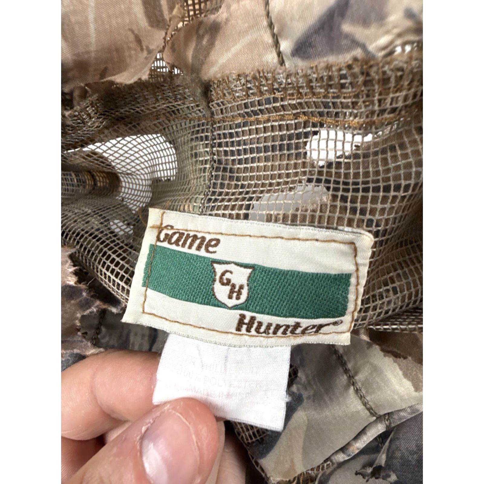 Hunter VINTAGE Hunting Ghillie Leaf Jacket M/L Game Hunter Camouflage Leaves Brown Military Jacket Mens L Size US L / EU 52-54 / 3 - 3 Thumbnail