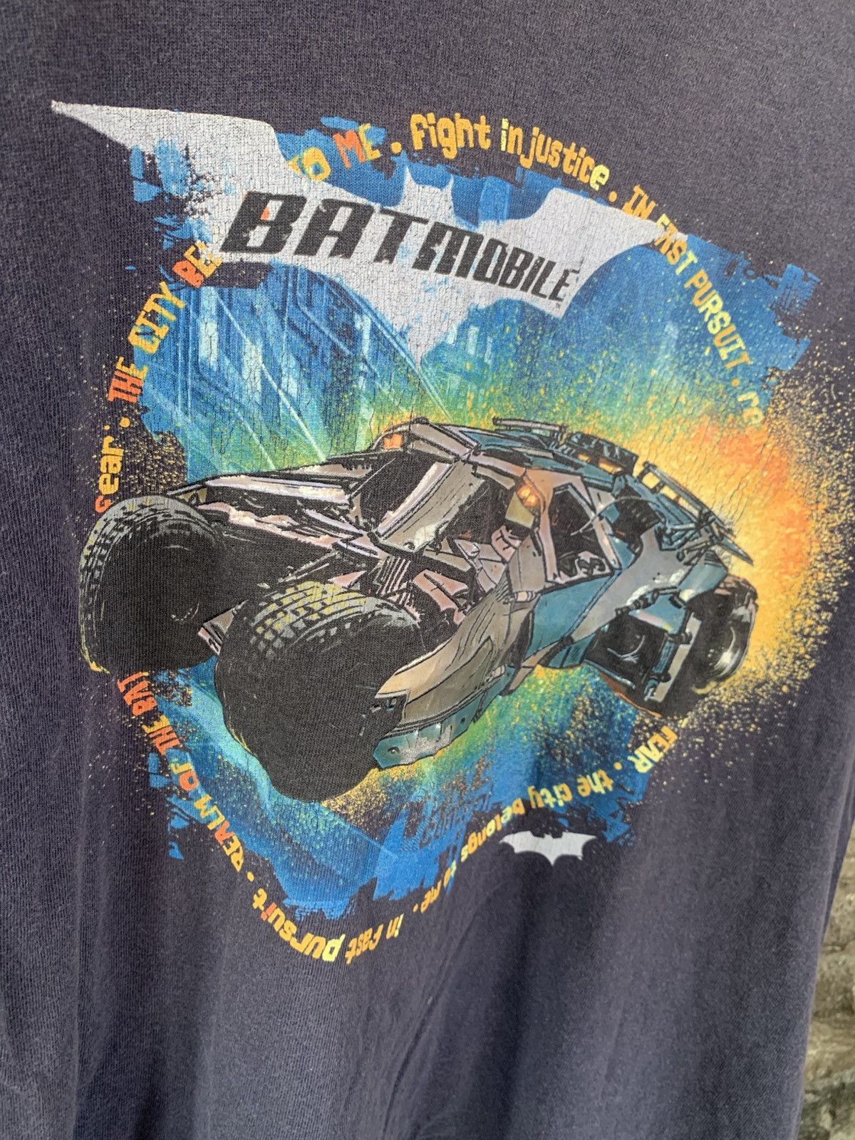 DC Comics × Vintage Vintage Batman Begins Batmobile Action Movie T shirt Size US S / EU 44-46 / 1 - 3 Thumbnail