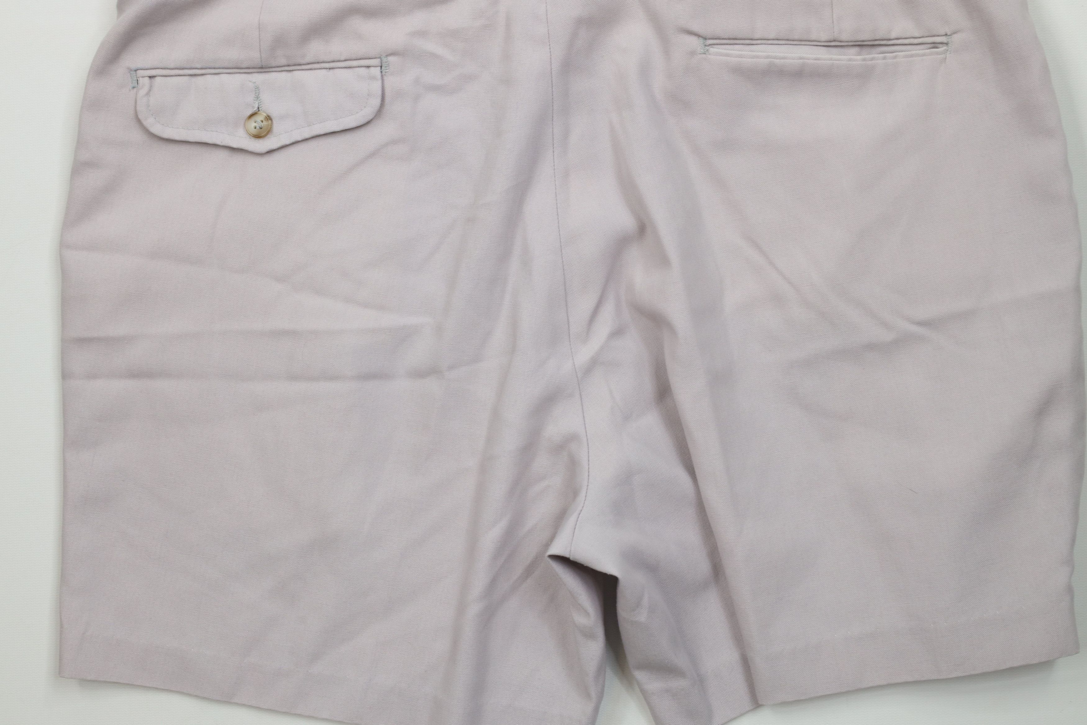 Vintage Vintage 70s Streetwear Above Knee Chino Shorts Light Purple Size US 36 / EU 52 - 11 Thumbnail