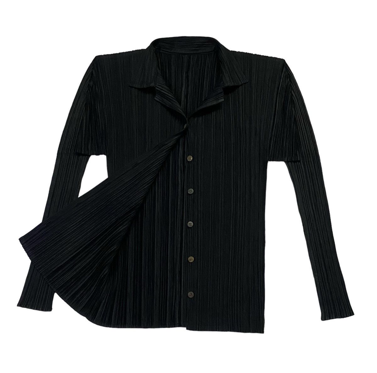 Issey Miyake Pleats Please Pleated Basics Button Ups Size L / US 10 / IT 46 - 4 Thumbnail