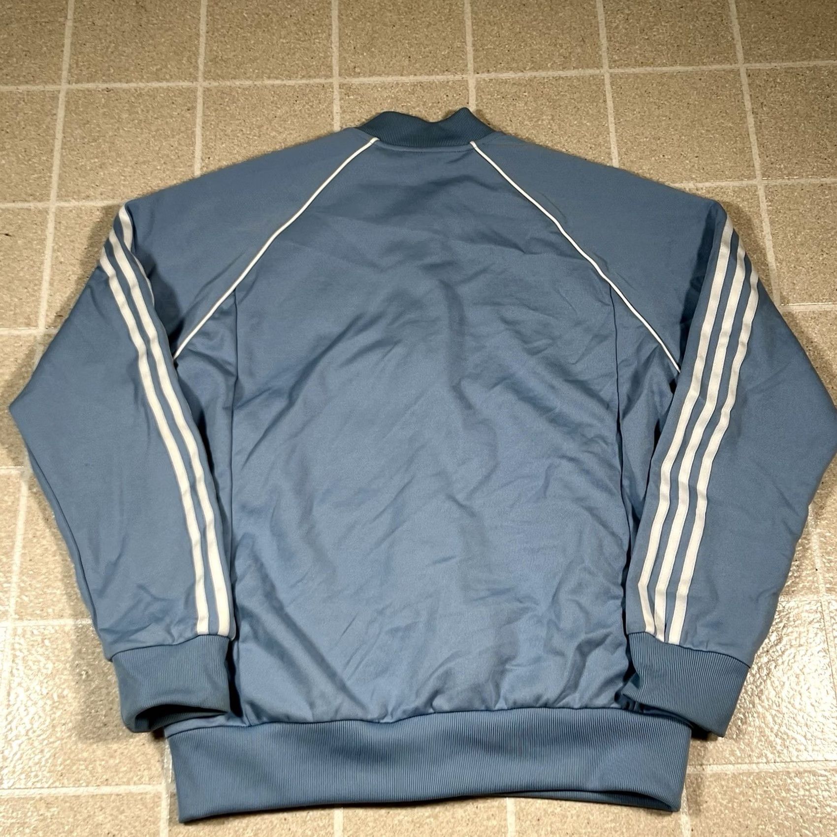 Adidas Large Adidas Trefoil Track Jacket Blue White Mens Size US L / EU 52-54 / 3 - 4 Thumbnail