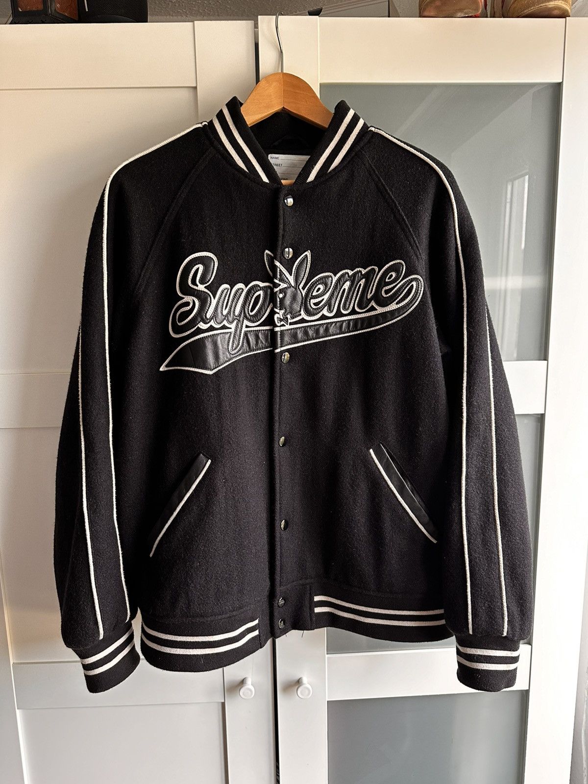 Supreme Playboy Varsity Jacket | Grailed