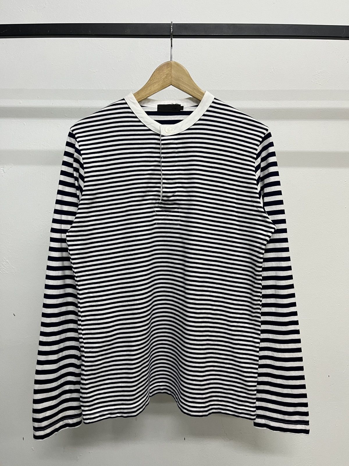 Comme des Garcons Comme Ca Du Mode Inspiredby Comme des Garcons Striped Henley Size US M / EU 48-50 / 2 - 1 Thumbnail