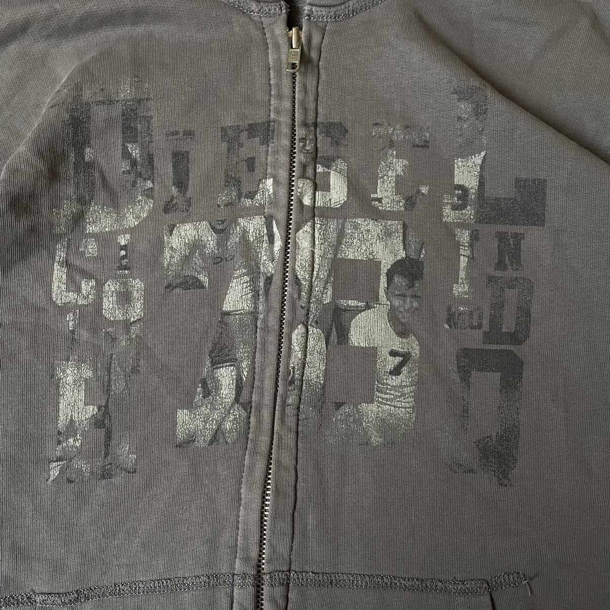 Diesel × Vintage Vintage Diesel Zip-Up Gray Faded Hoodie Size US L / EU 52-54 / 3 - 2 Thumbnail