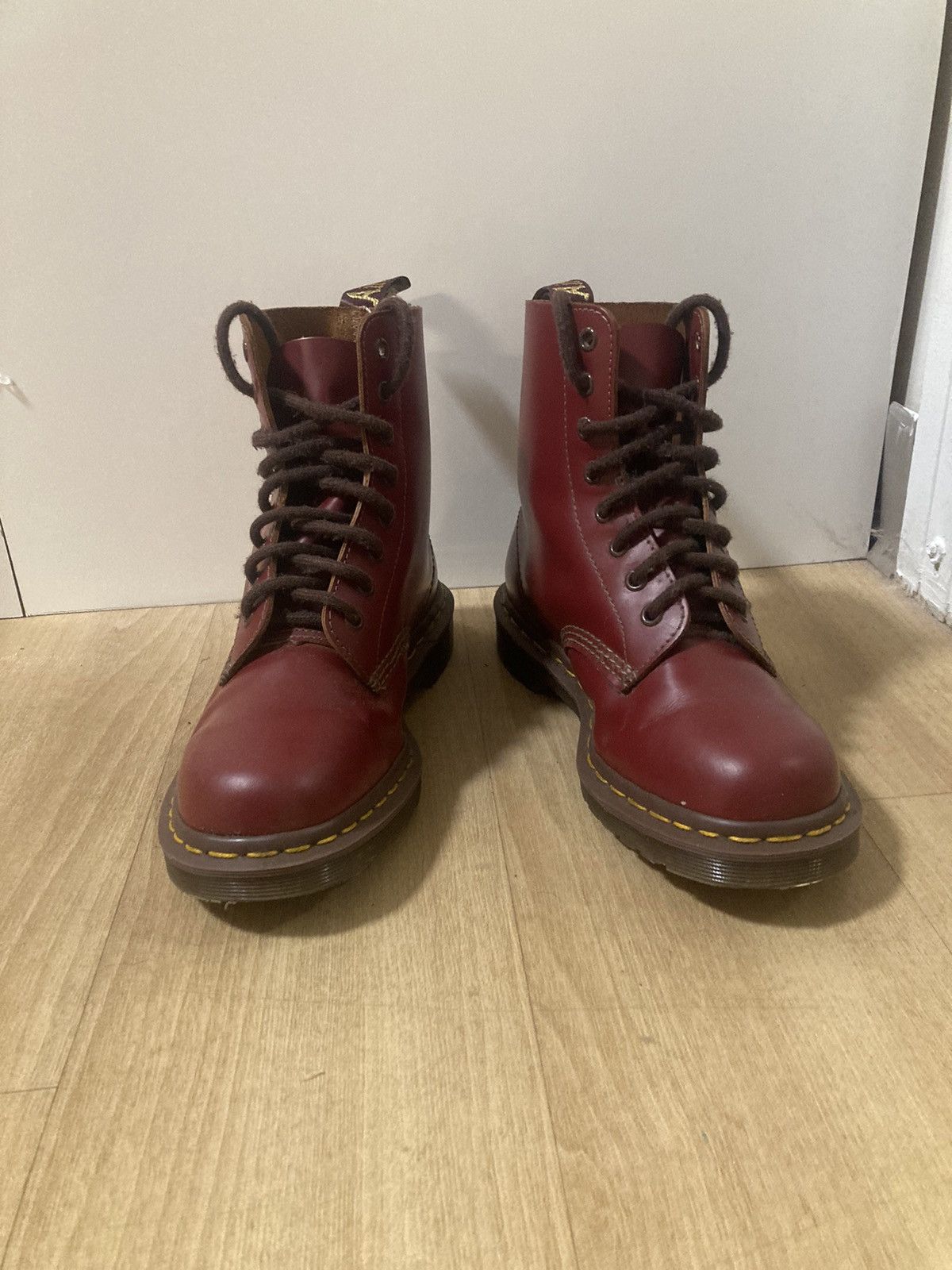 Dr. Martens Doc Marten 1460 Made in England Cherry Red Size US 7 / EU 40 - 2 Thumbnail