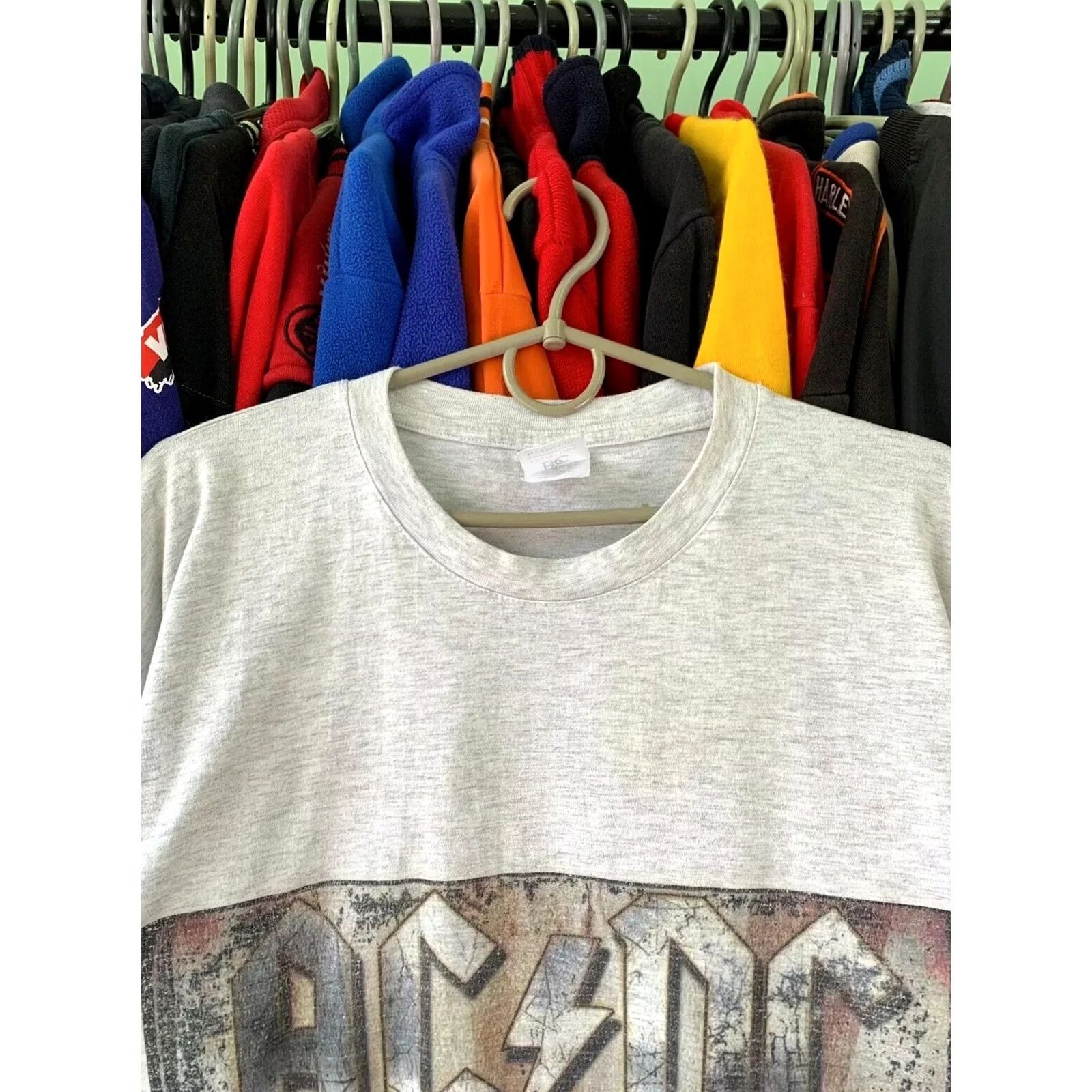 Vintage VINTAGE AC/DC ROCK OR BUST WORLD TOUR ROCK METAL BAND TEE T-SHIRT MEN'S XL Size US XL / EU 56 / 4 - 3 Thumbnail