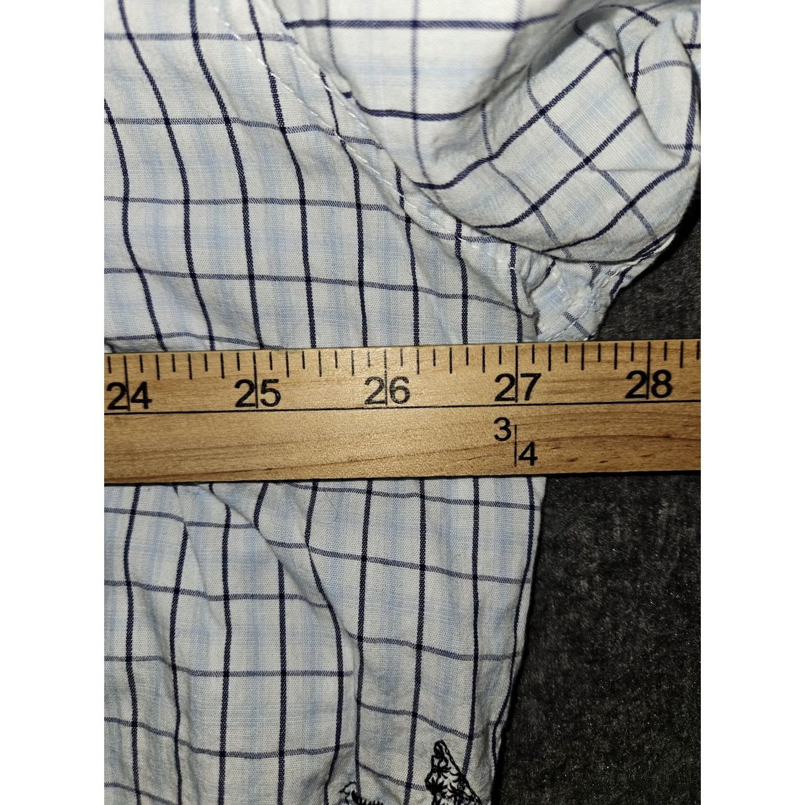 English Laundry VINTAGE English Laundry Shirt Mens 2XLT White Check Classic Embroidered Short Sleeve Size US XXL / EU 58 / 5 - 3 Thumbnail