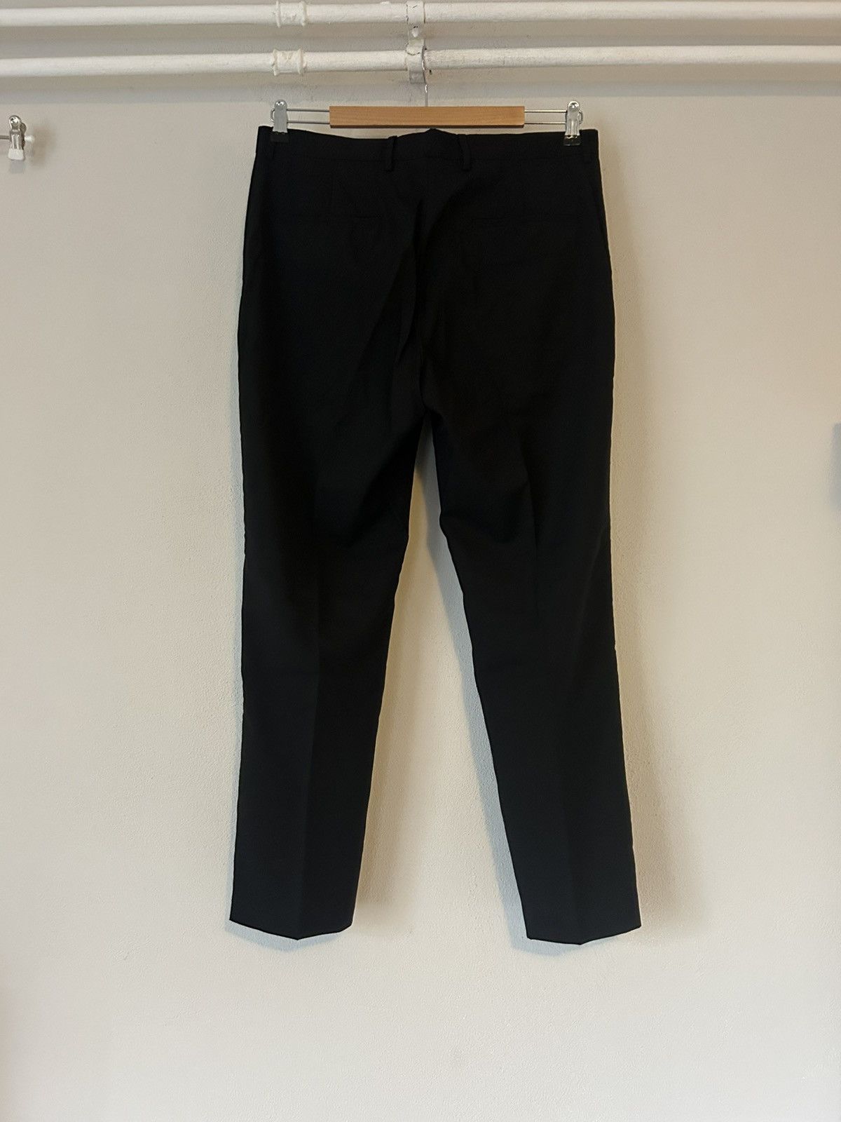 Prada Prada Black Poplin Virgin Wool Trousers Size US 34 / EU 50 - 2 Thumbnail