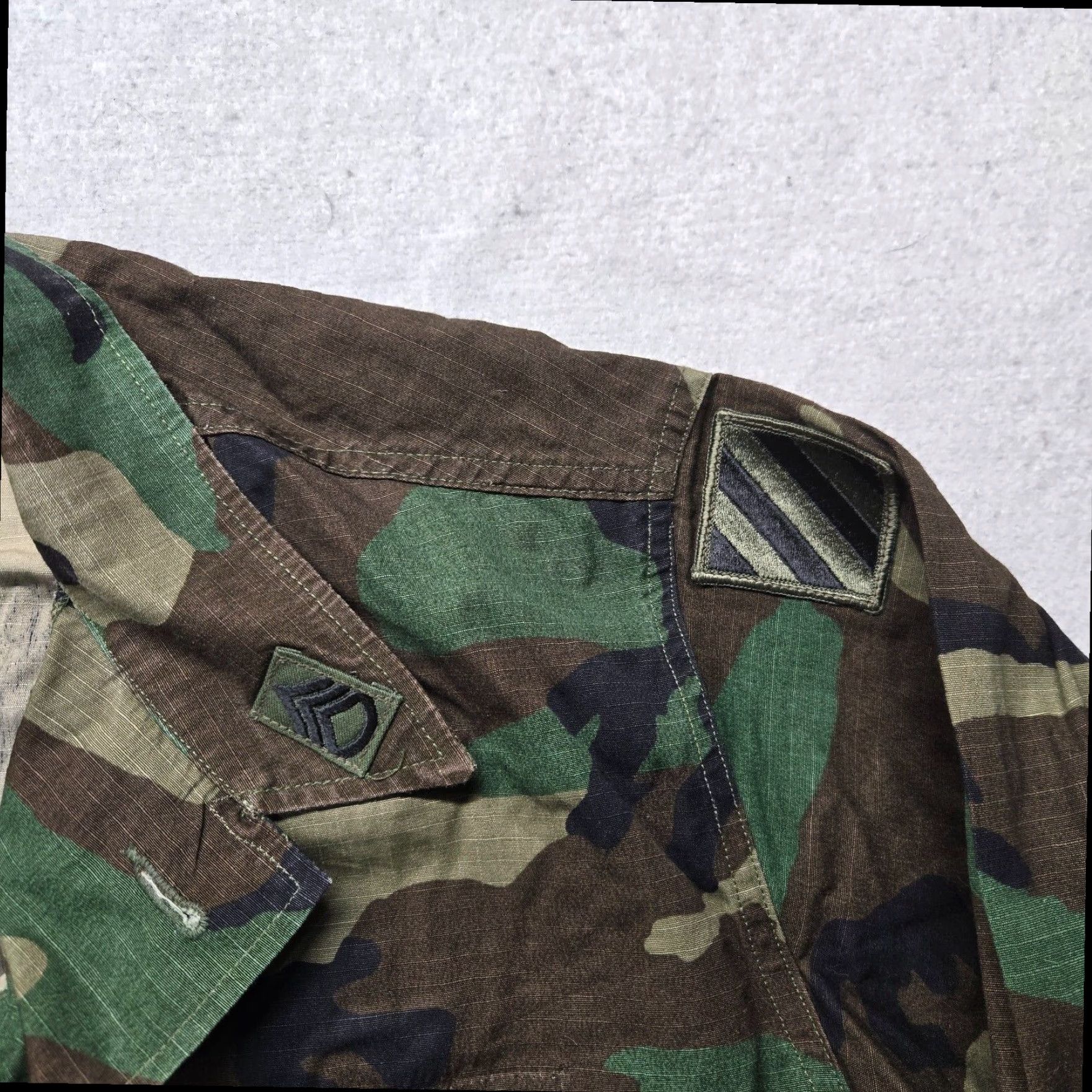 Vintage VINTAGE US Army Green Camo Field Jacket 90s Adult Men's Large Military Style Size US L / EU 52-54 / 3 - 4 Thumbnail