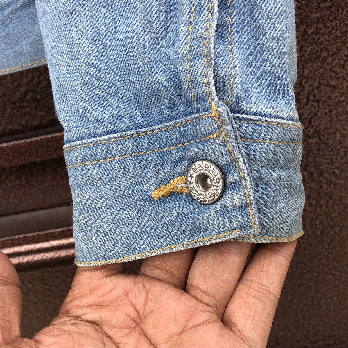 Japanese Brand Nylaus Trucker Denim Jacket Size US M / EU 48-50 / 2 - 12 Thumbnail