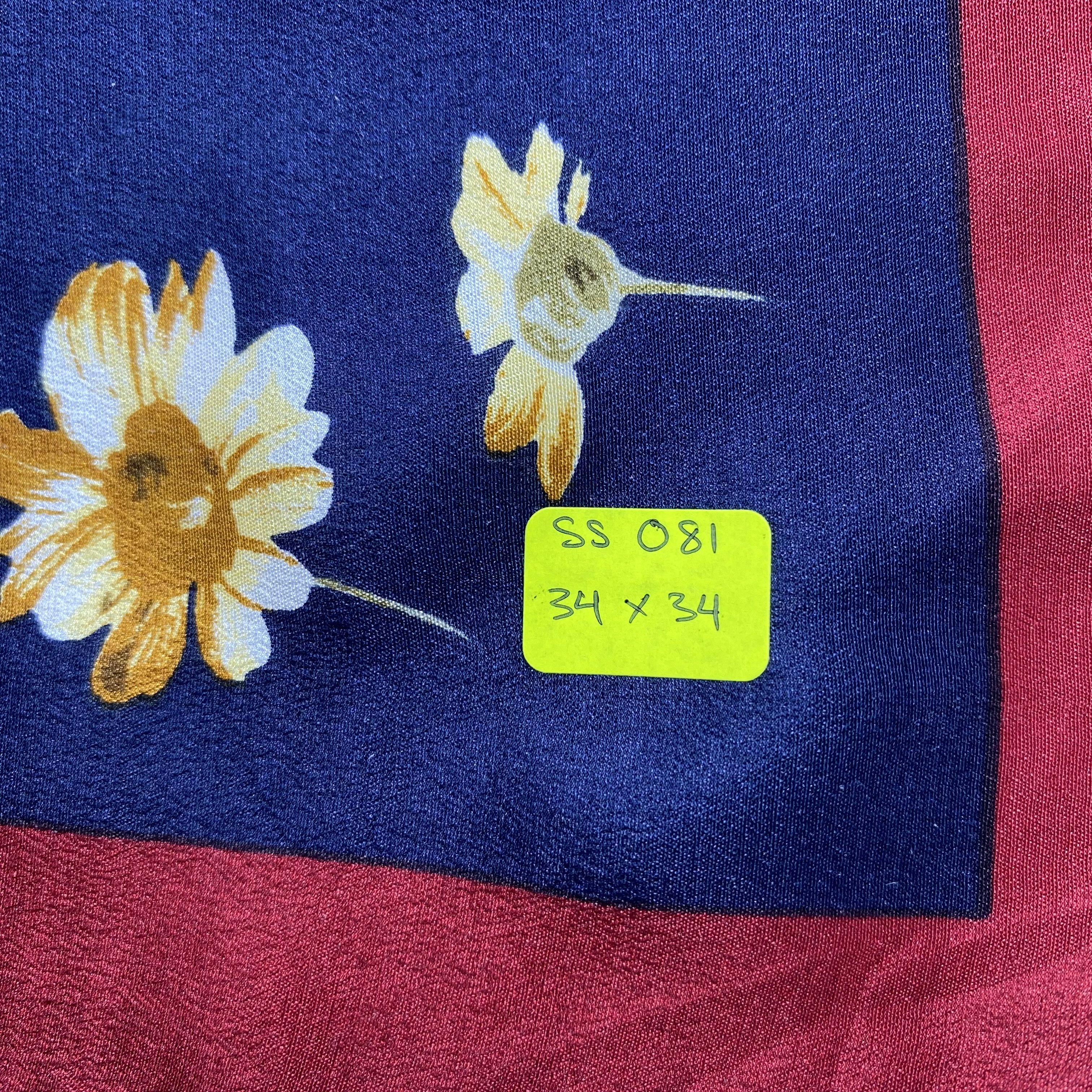 Japanese Brand × Vintage Vintage Japanese Brand Floral Silk Scarf SS081 Size ONE SIZE - 7 Thumbnail