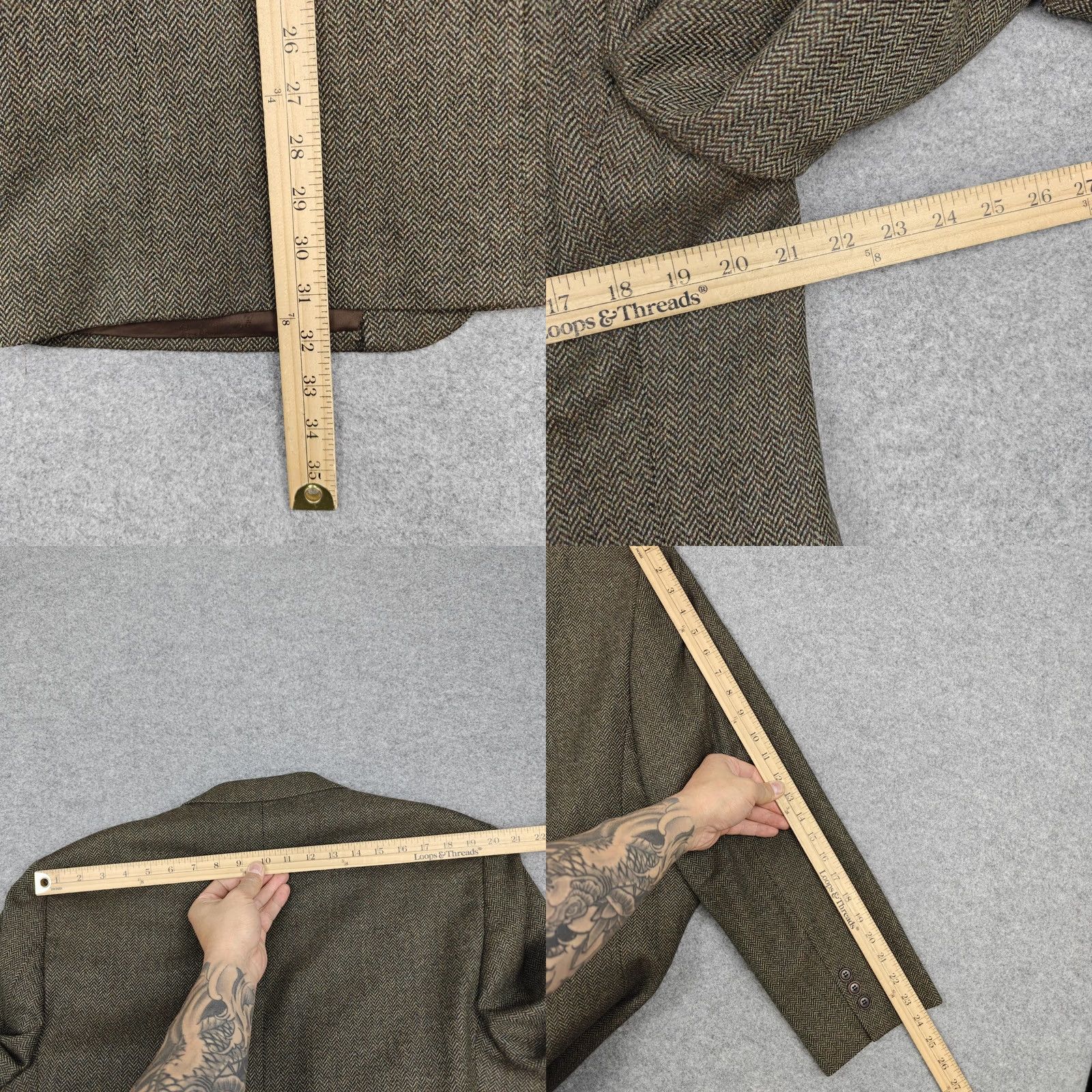 Brooks Brothers Brooks Brothers Blazer Mens 54 Brown Wool Herringbone Tweed Sport Coat Jacket Size 54R - 8 Thumbnail