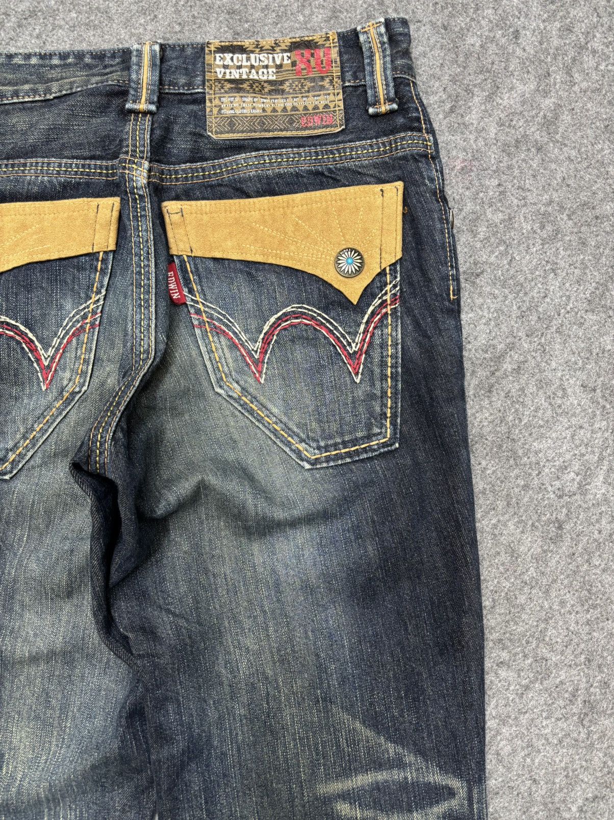 Edwin 💥Flare💥Edwin Stone Mudwash Insane Fades Denim F656 Size US 30 / EU 46 - 13 Thumbnail