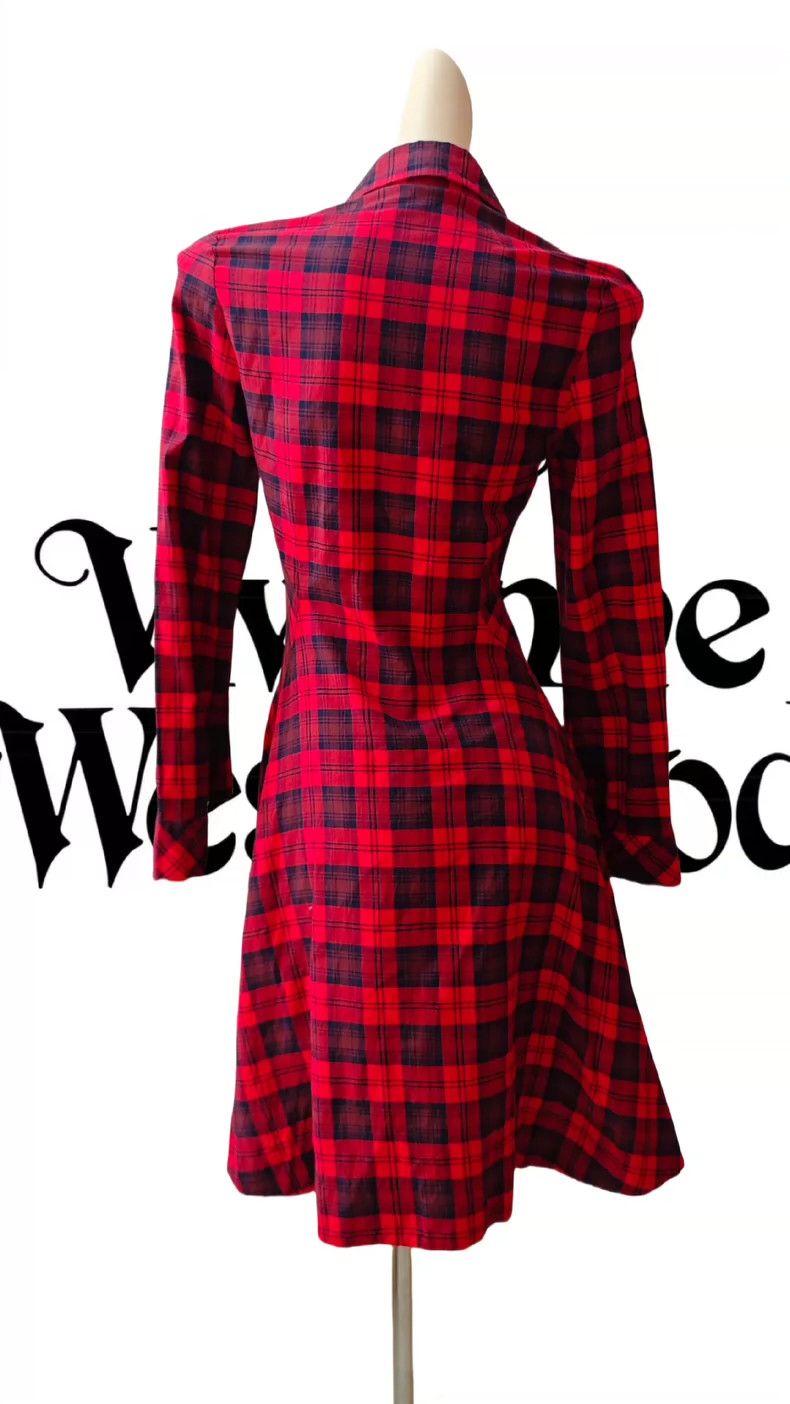 Vivienne Westwood Vivienne Westwood Red checkered long-sleeved shirt dress Size S / US 4 / IT 40 - 5 Thumbnail