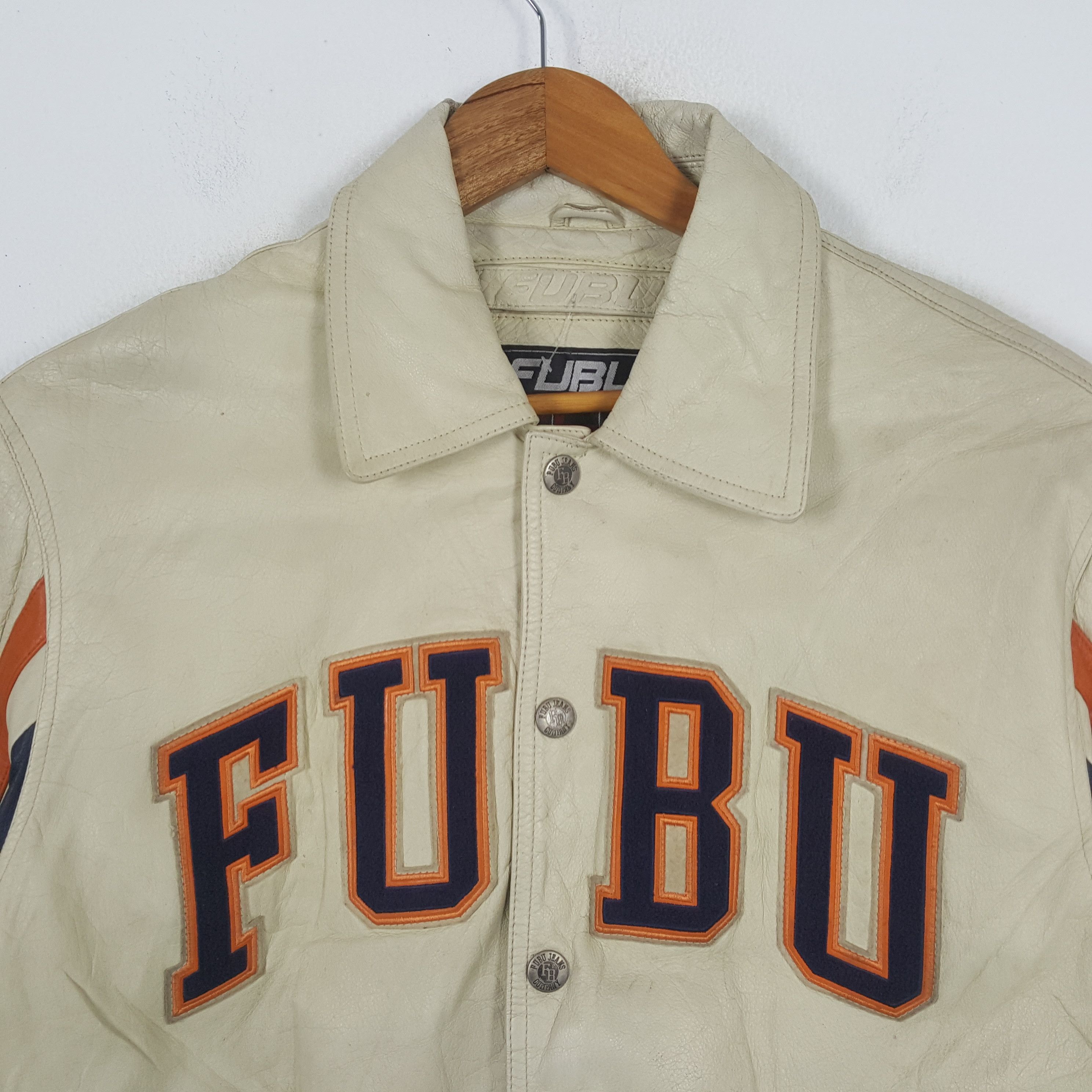 Fubu × Vintage Vintage FUBU Skateboard Streetwear Leather Jacket C286N4 Size US L / EU 52-54 / 3 - 2 Thumbnail