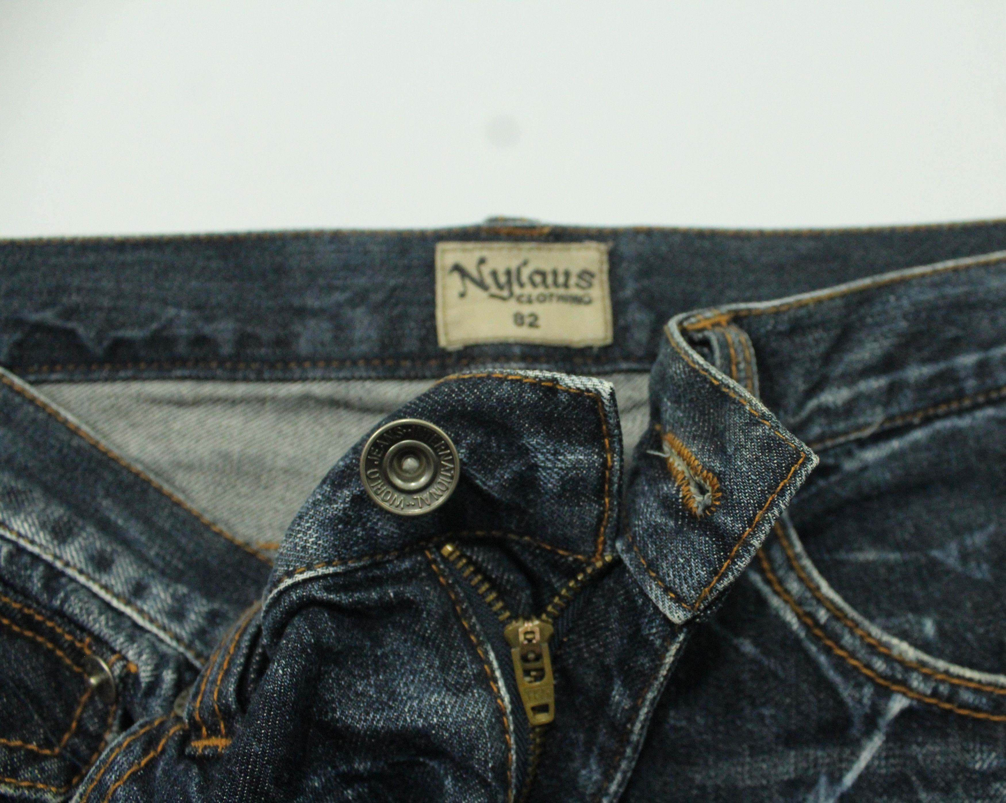 Japanese Brand Flared 🔥 NYLAUS Clothing Denim Spiral Cut Claw Mark Denim Size US 32 / EU 48 - 15 Thumbnail
