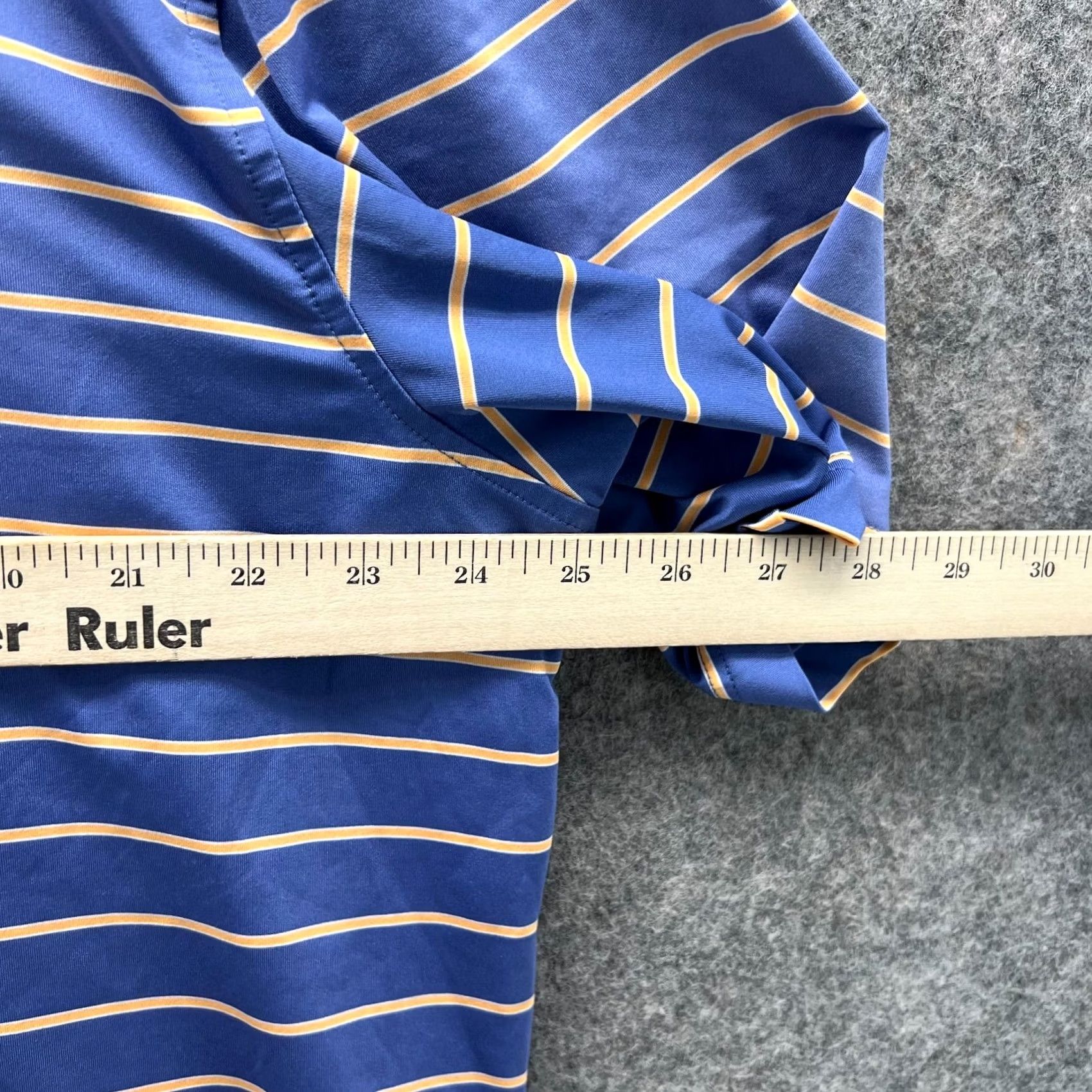 Peter Millar Peter Millar Polo Shirt Men XL Blue Stripe Polo Golf Summer Comfort Size US XL / EU 56 / 4 - 3 Thumbnail